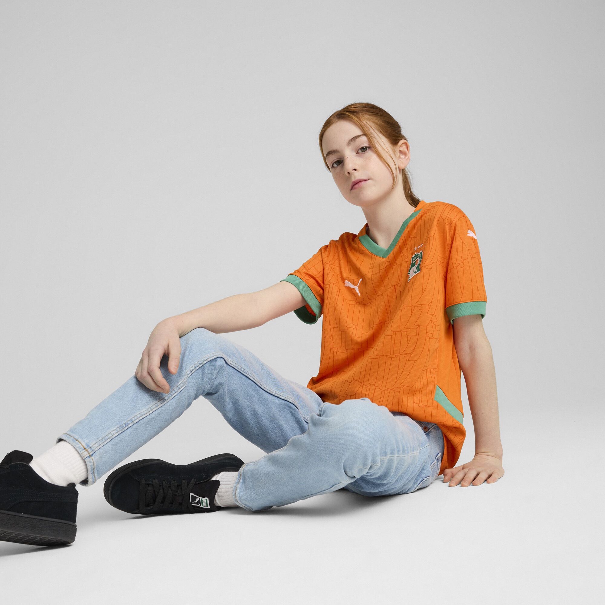 PUMA Trainingsshirt »Elfenbeinküste 2025 Heimtrikot Jugendliche«