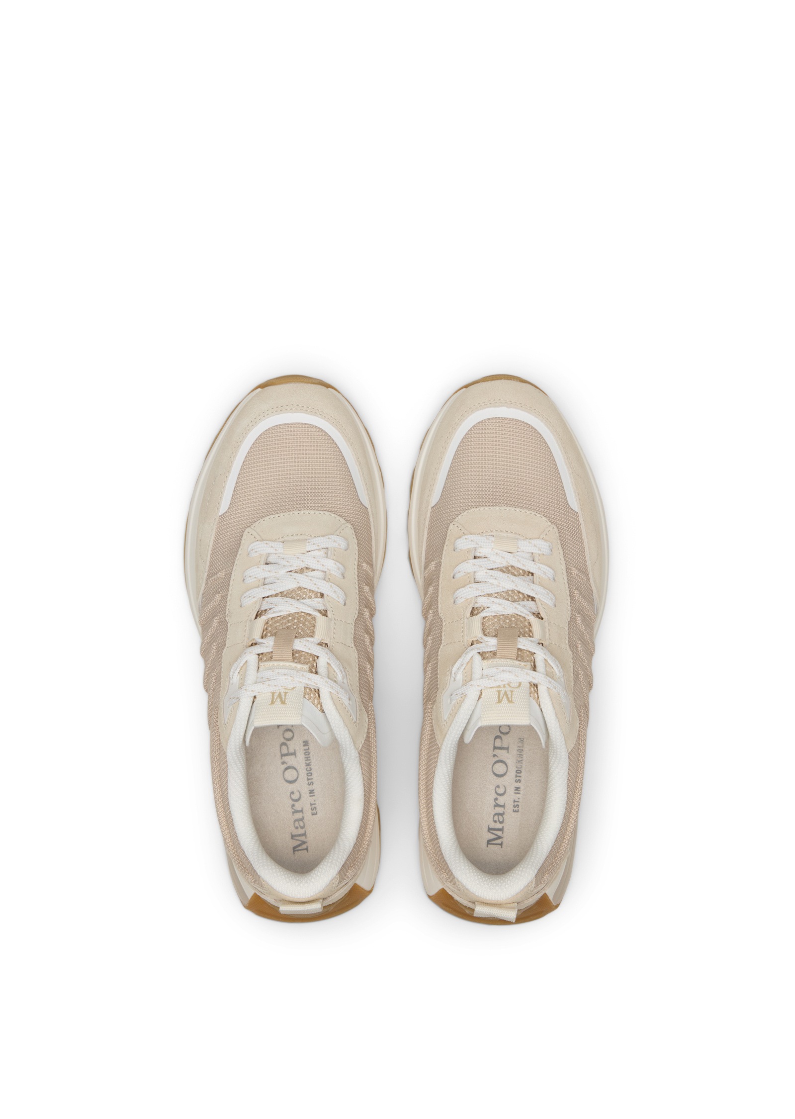 Marc O'Polo Sneaker »aus Rindleder und recyceltem Polyester«