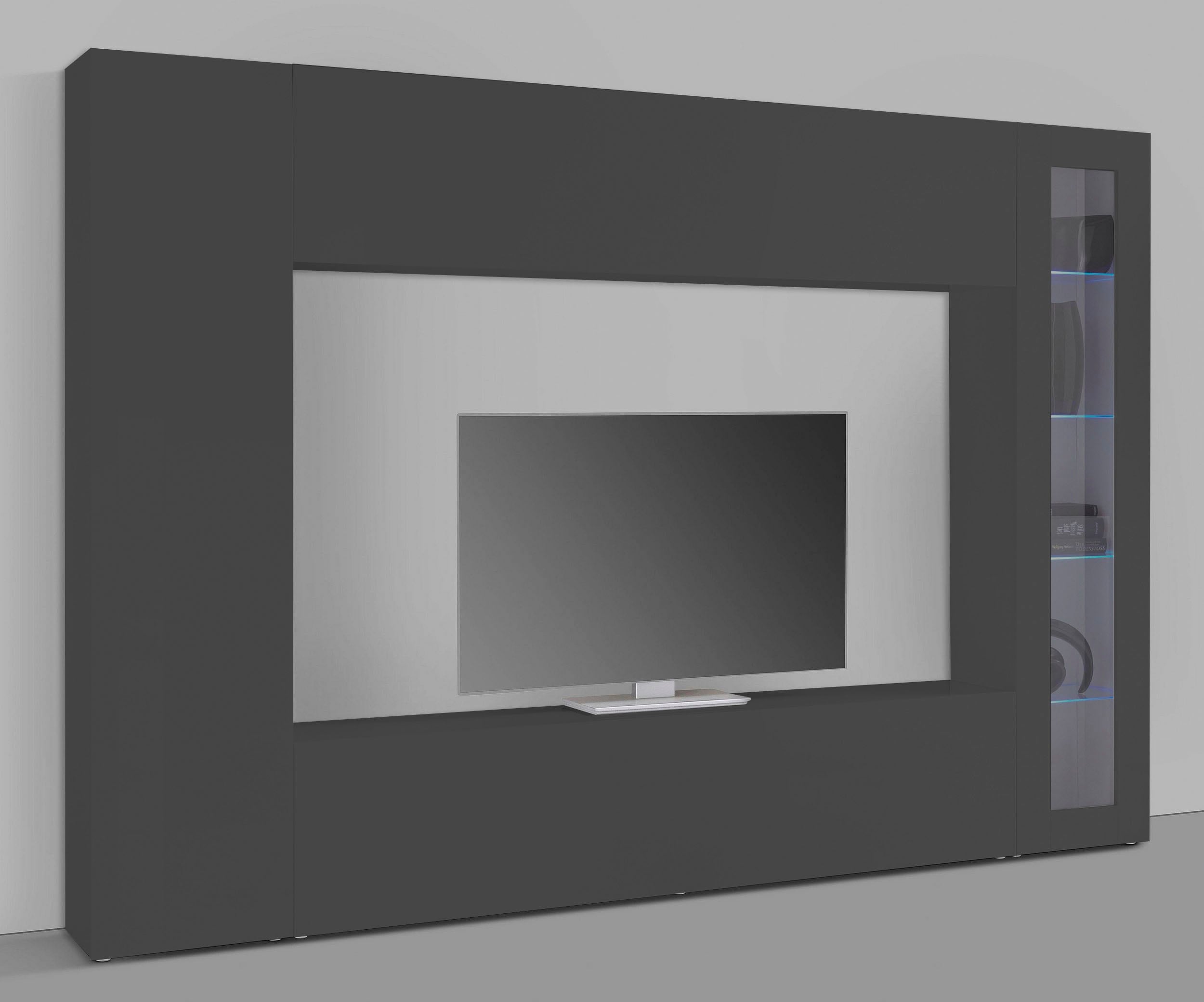 INOSIGN Wohnwand "Maruska" Set, 4 Stk. tlg. Front/ Korpus weiß Hochglanz günstig online kaufen