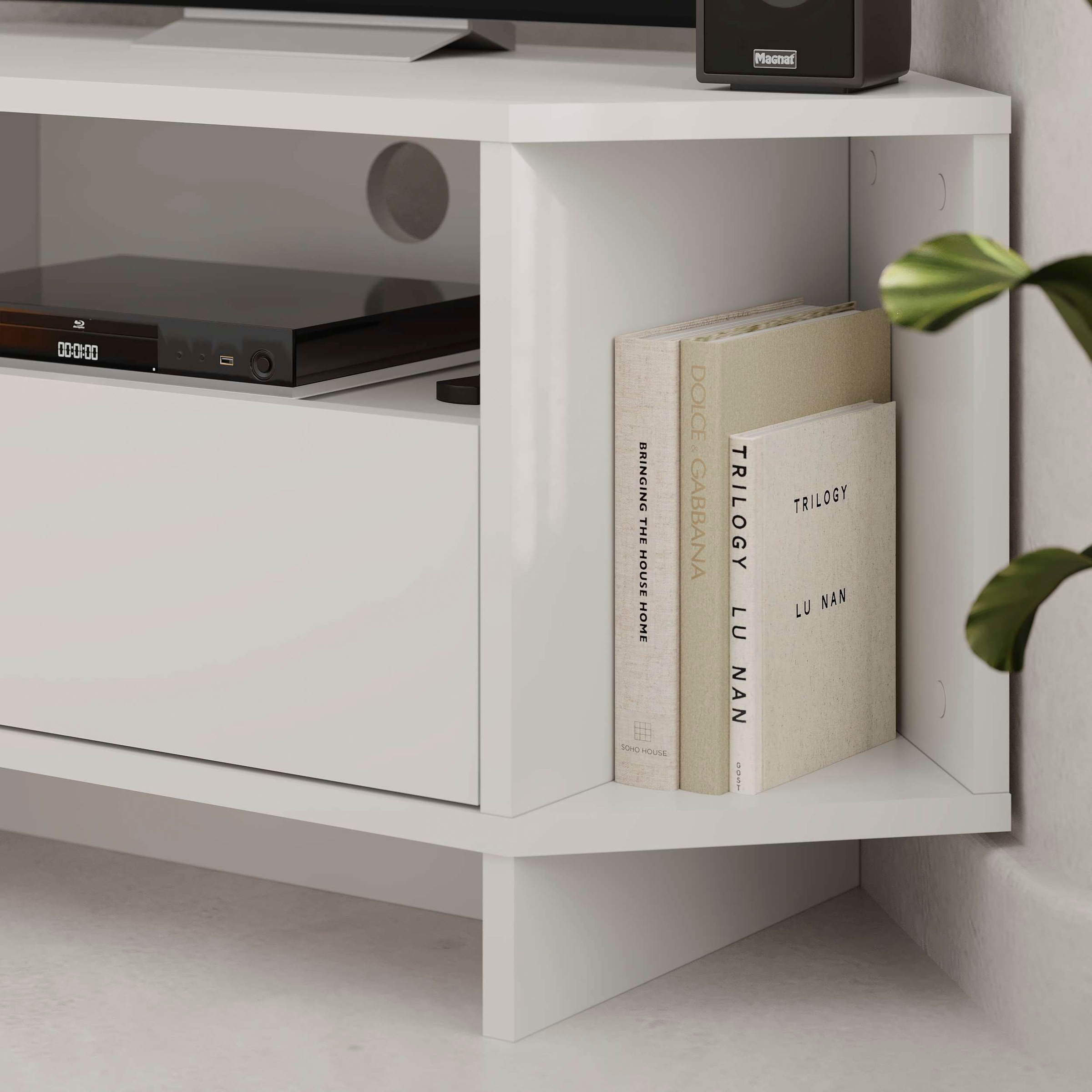 Decortie TV-Schrank »Viva TV Schrank«, (Packung), Einfache Montage, Naturfreundlich, Platzsparend