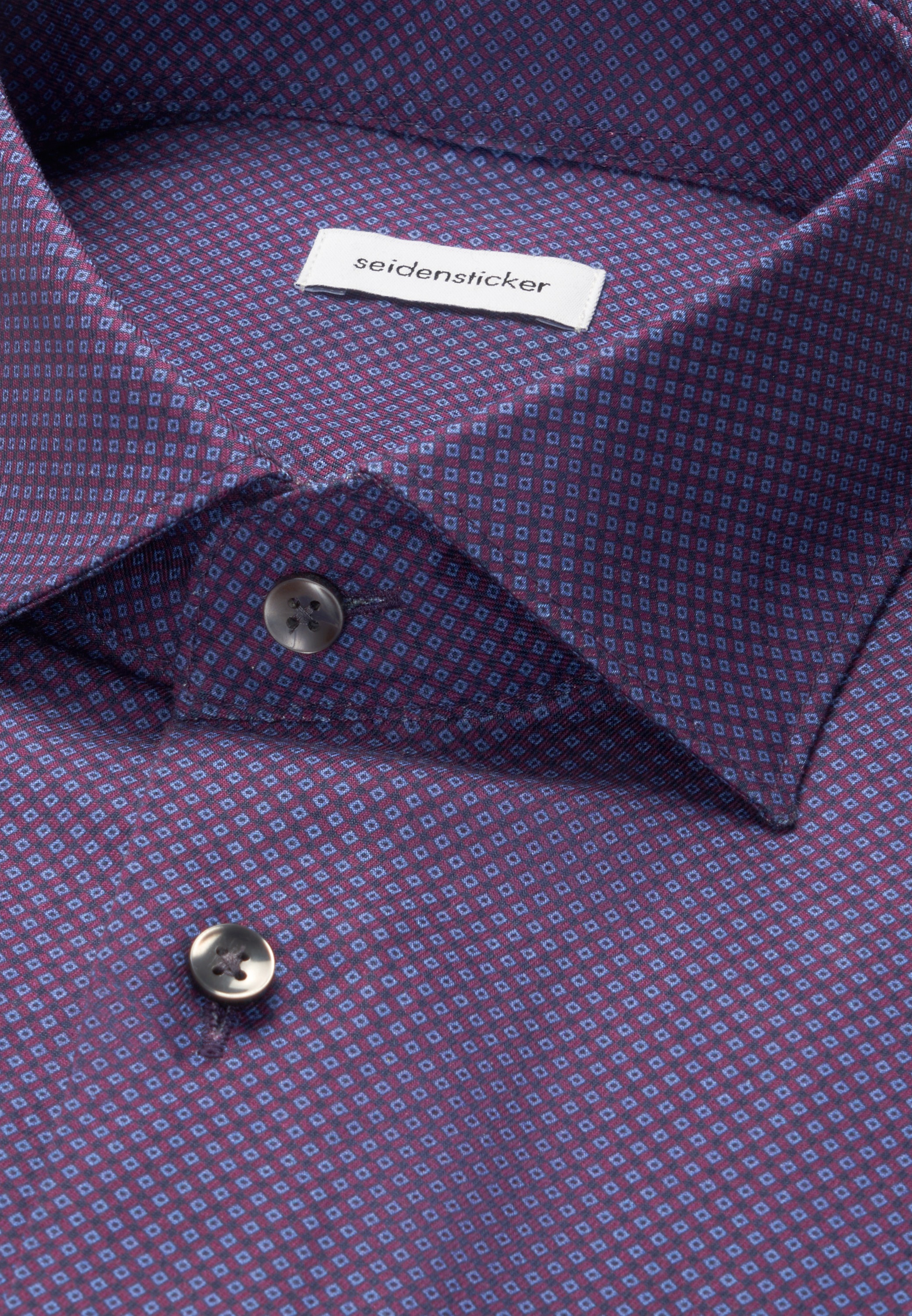seidensticker Businesshemd »Schwarze Rose« Comfort 1/1 Kentkragen Druck