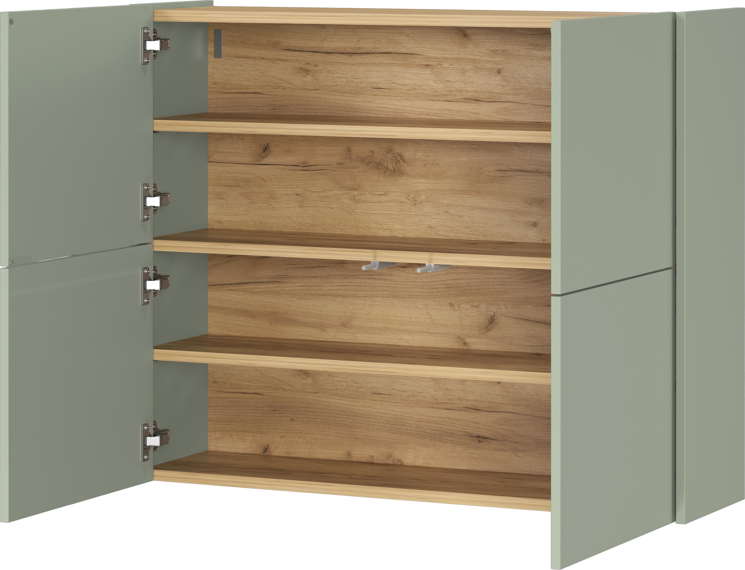 GERMANIA Hängeschuhschrank »Binetto« 1 Stk. tlg. Schuhschrank mit 4 Türen und Push-to-open Technik