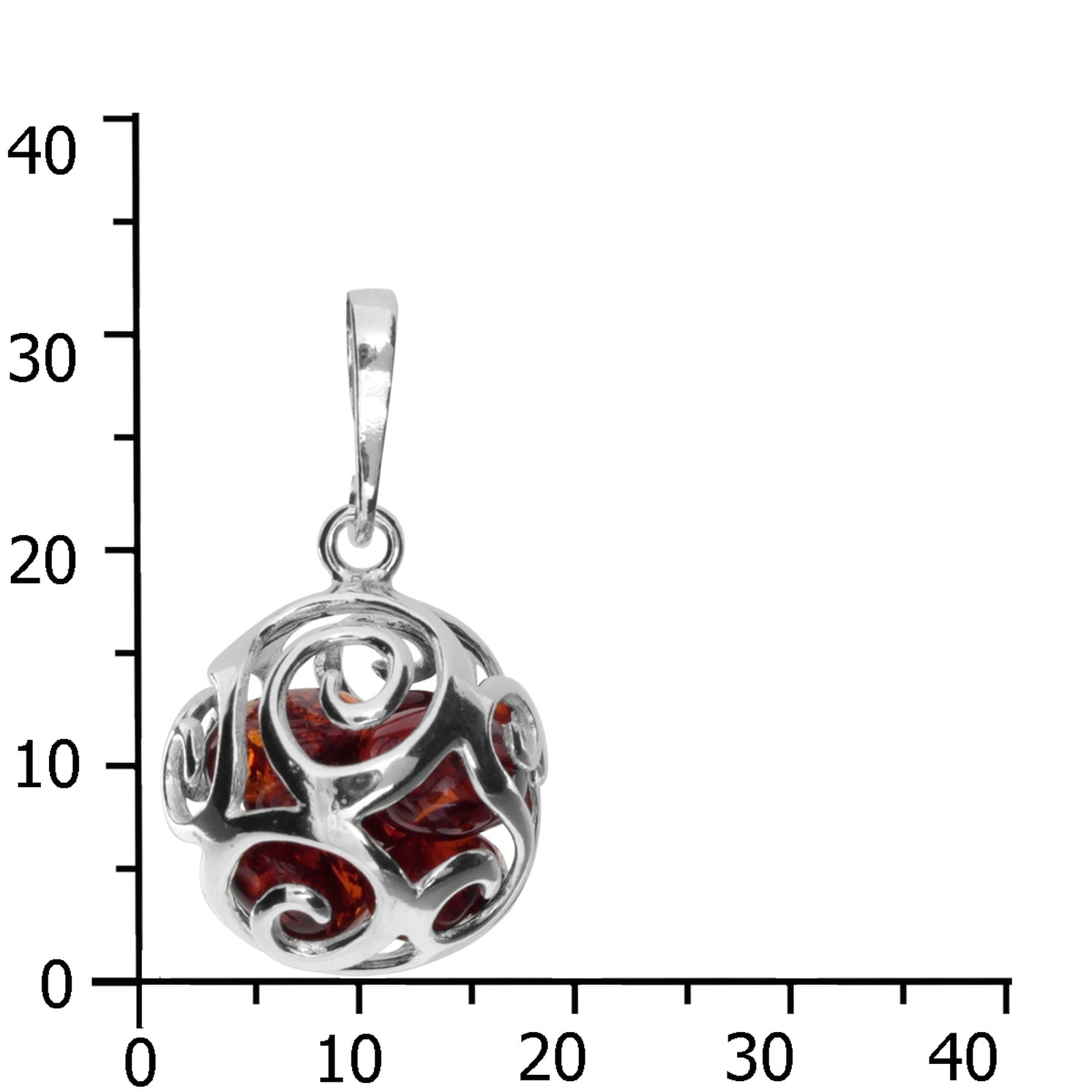 OSTSEE-SCHMUCK Kettenanhänger »- Svenja - Silber 925/000 - Bernstein«