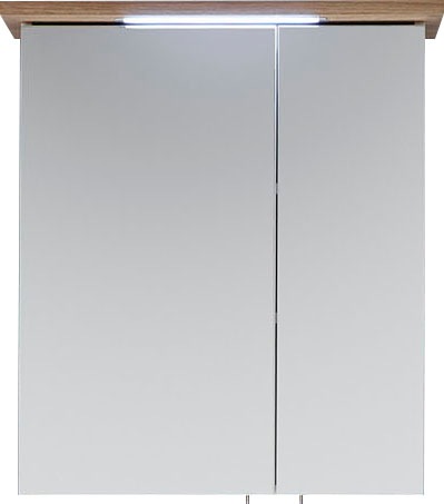PELIPAL Spiegelschrank »Quickset 923/947«, Breite BAUR eingelassene cm, 2-türig, 60 | Steckdosenbox LED-Beleuchtung
