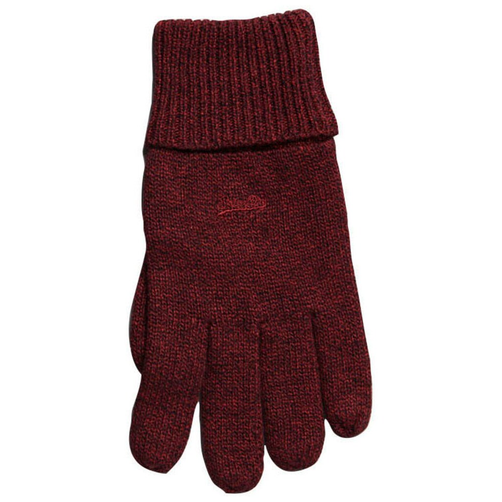 Superdry Strickhandschuhe »KNITTED LOGO GLOVES«