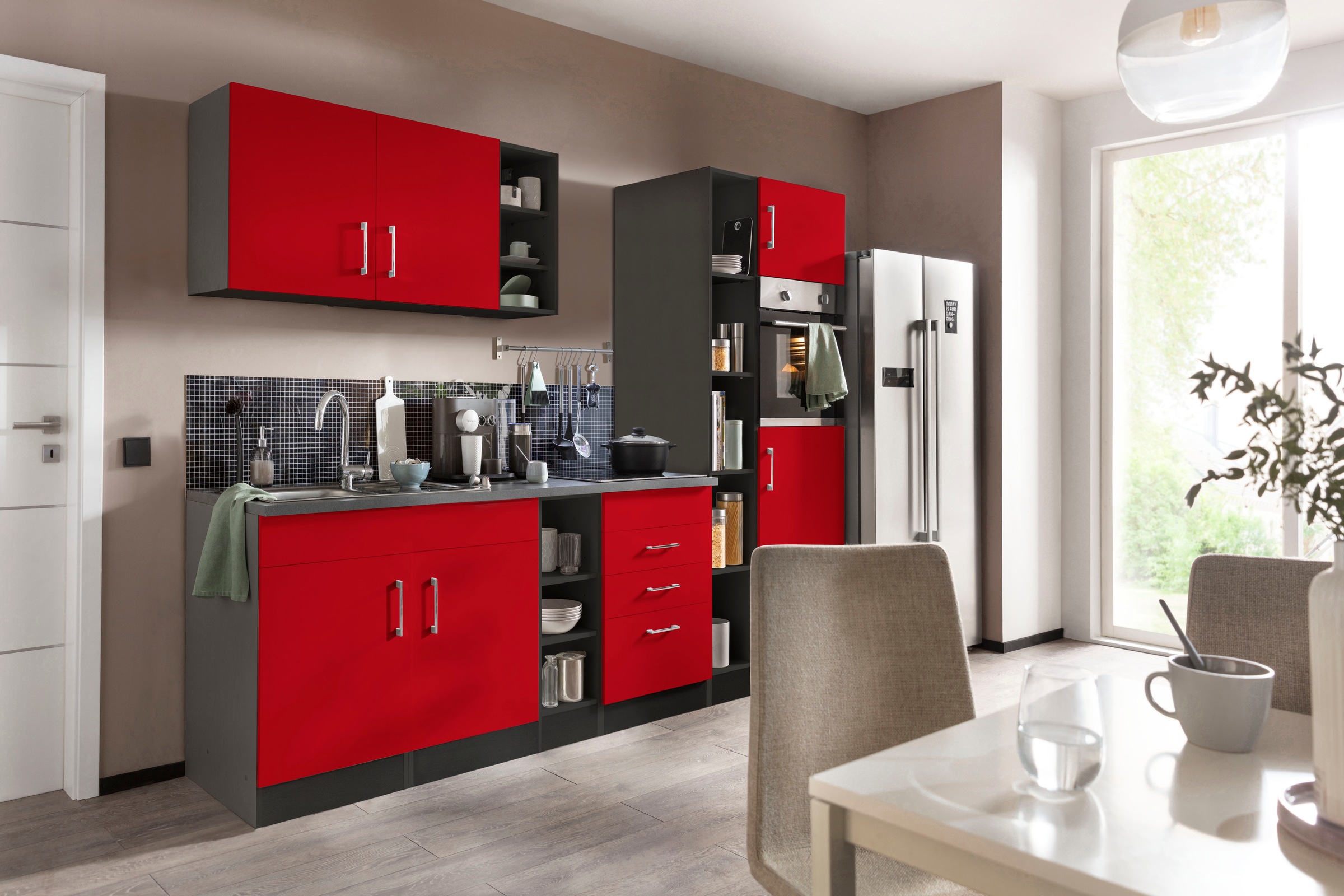 KOCHSTATION Küchenzeile "KS-Paris – Küchen mit einzigartigen Fotomotiven au günstig online kaufen