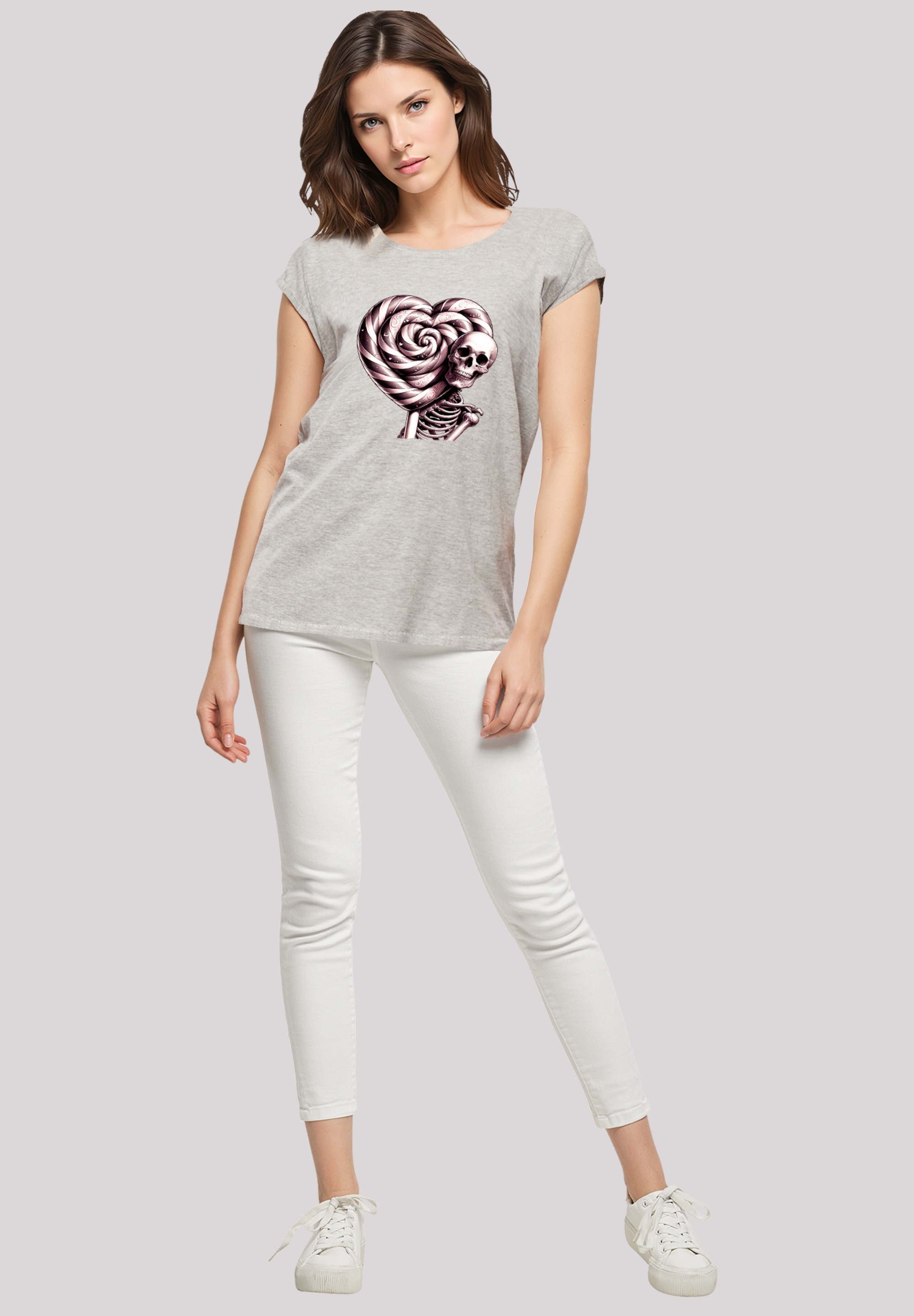 F4NT4STIC T-Shirt »Süße Süßigkeiten Herzform Liebe« Premium Qualität
