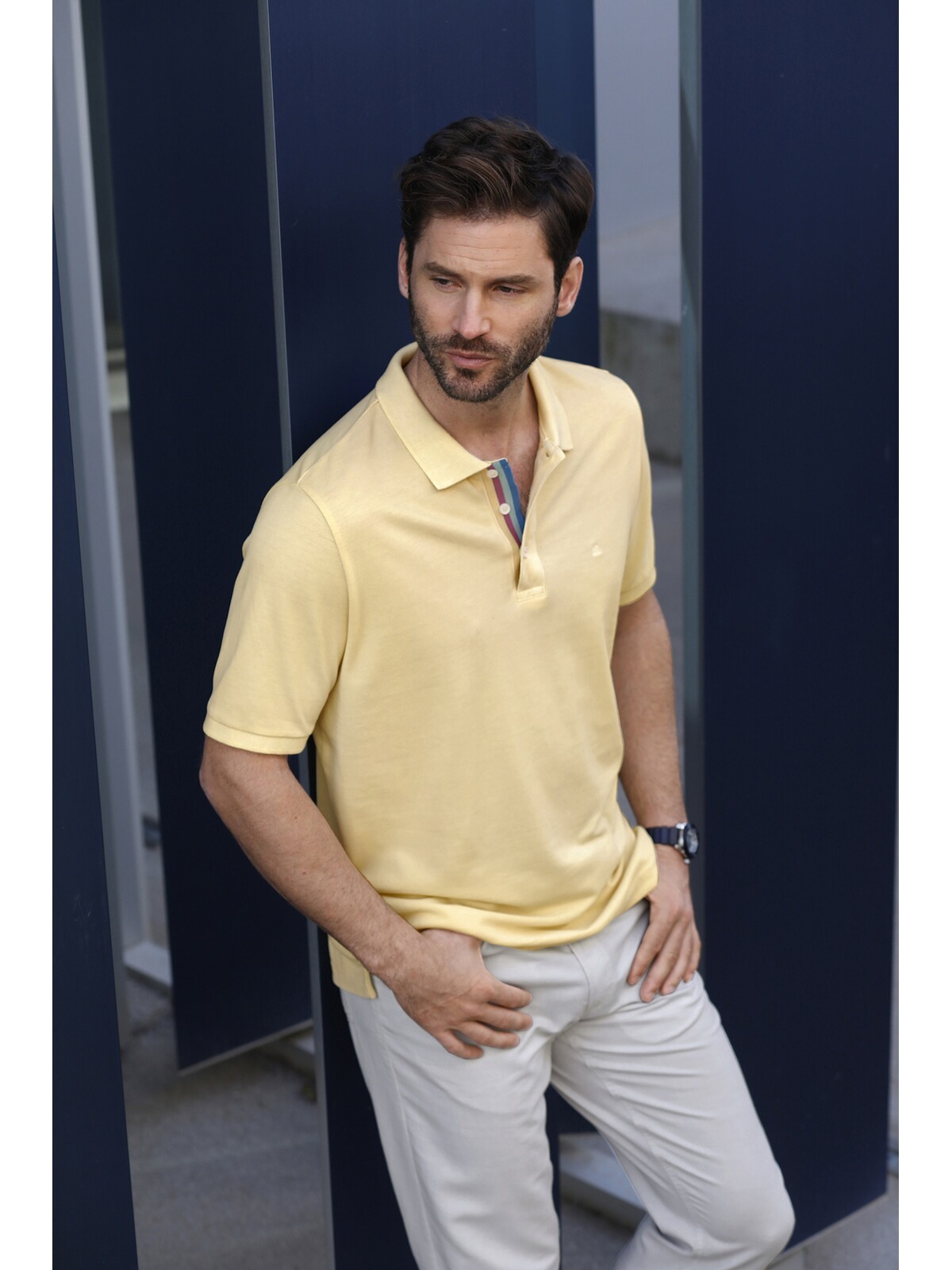 Babista Poloshirt »Poloshirt UVIANO«, (1 tlg.), mit Knopfleiste in Farbakzent