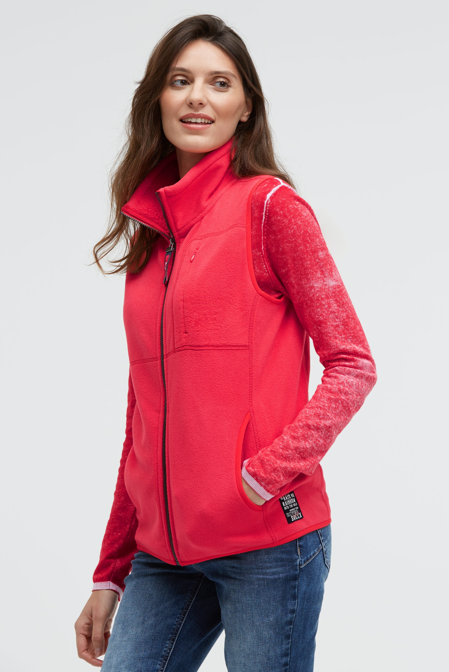 Thumbnail - SOCCX Fleeceweste mit Brusttasche