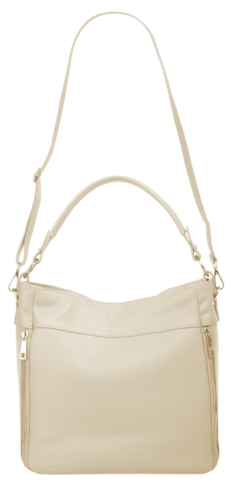 Cluty Henkeltasche echt Leder, Made in Italy