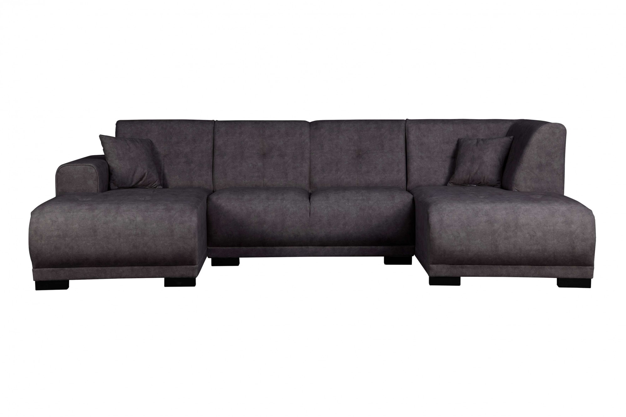Home affaire Wohnlandschaft "Langeland U-Form" incl. 2 Zierkissen, Recamiere wahlweise links oder rechts