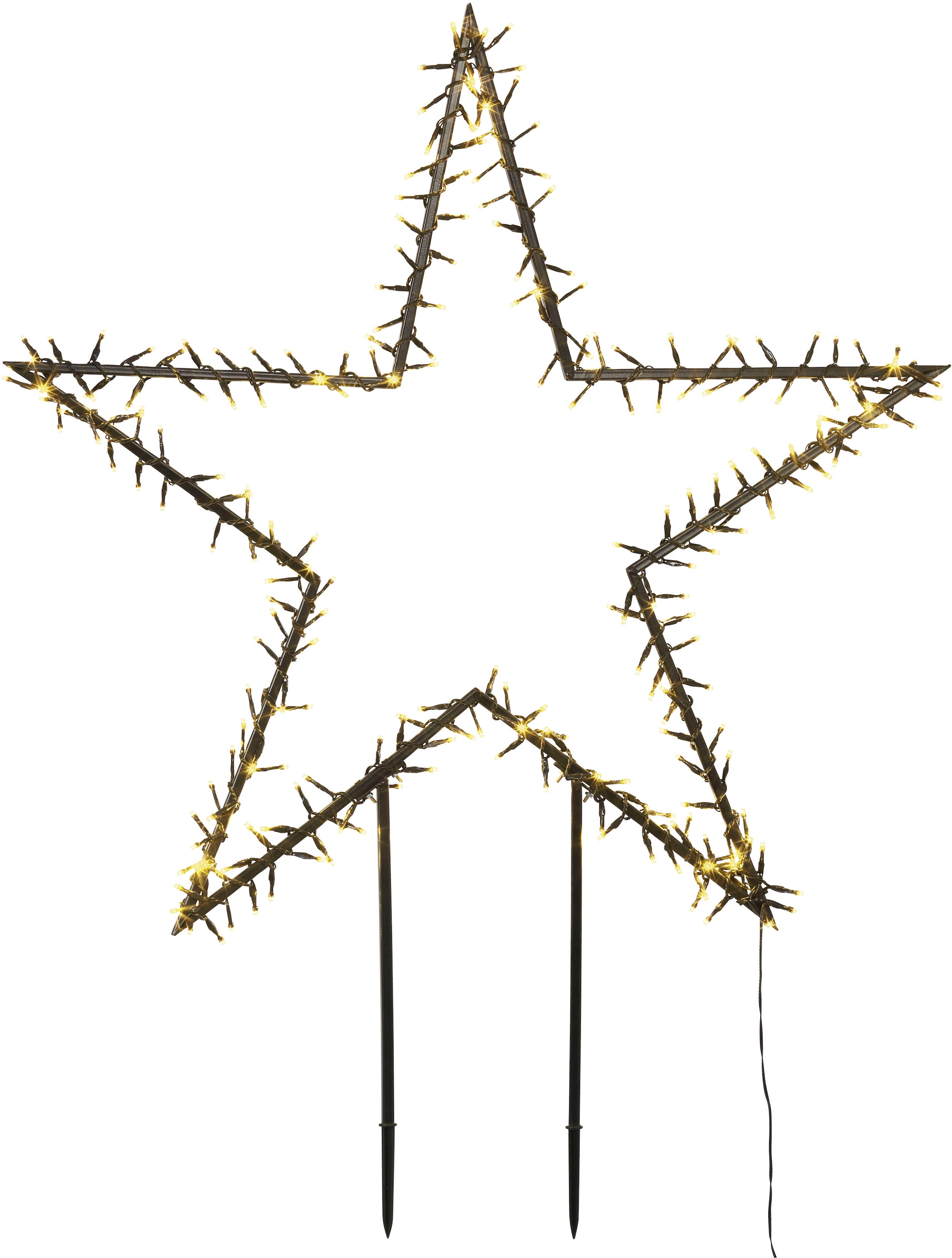 my home LED Stern »Caden, Weihnachtsstern, Weihnachtsdeko mit 150 LEDs« Warmweiß Gartenstecker mit LED-Beleuchtung, Ø 60 cm