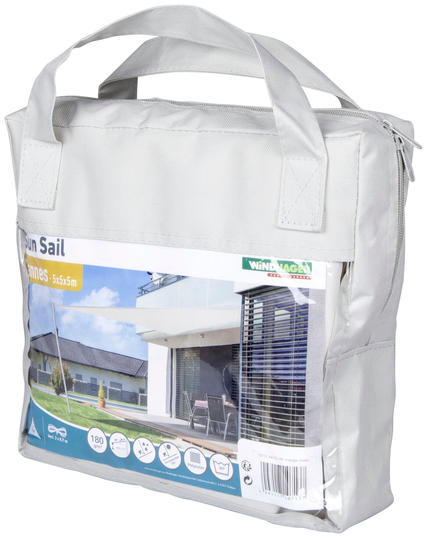 Windhager Sonnensegel »Dreieck«, 4x4x4 m, wasserabweisend
