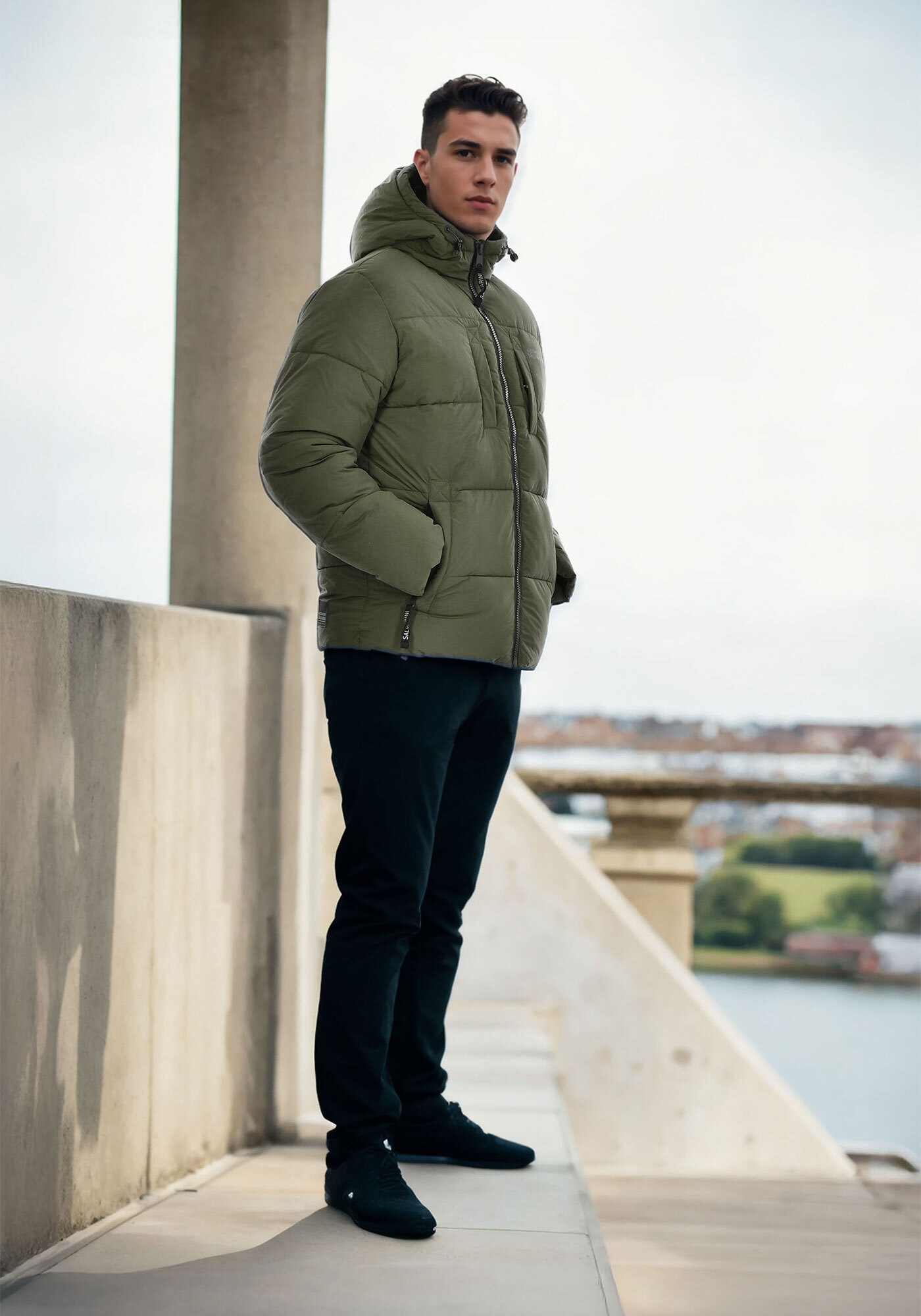 Alessandro Salvarini Winterjacke »ASKelvin«, innen komplett mit warmem Teddyfell