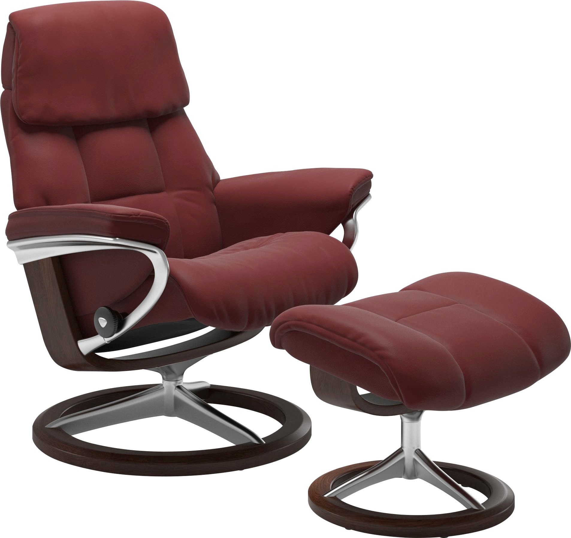 Stressless Relaxsessel "Ruby", mit Signature Base, Größe M, Gestell Eiche, Wenge, Braun & Schwarz