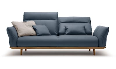 hülsta sofa 3-Sitzer »hs.460«, Sockel in Nussbaum, Füße Nussbaum, Breite 208 cm kaufen