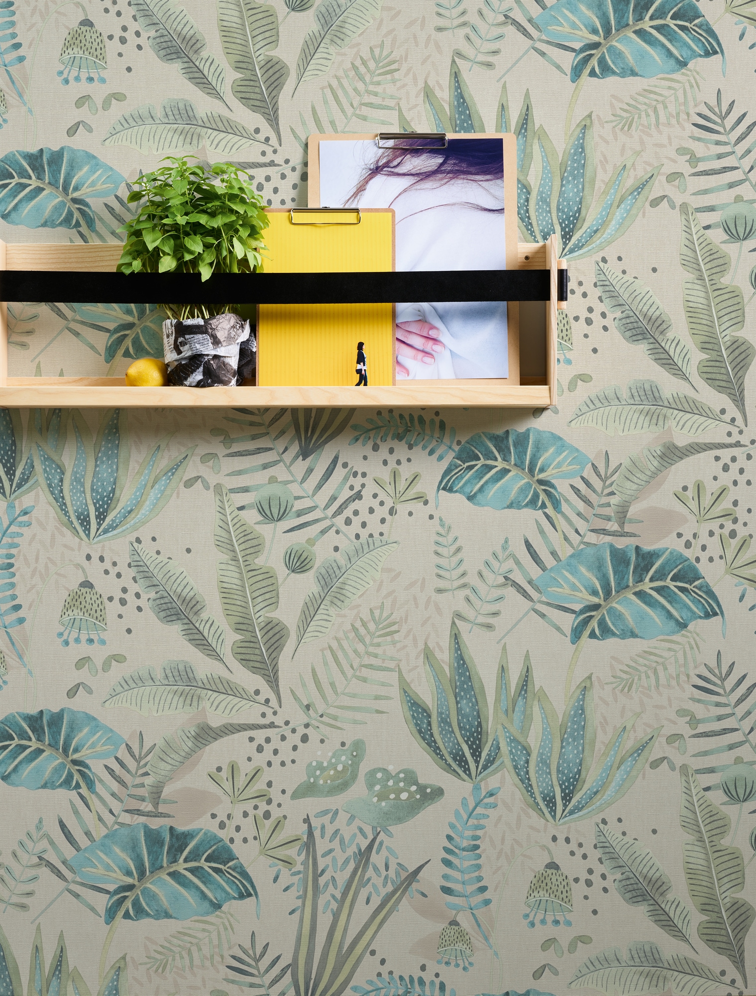 living walls Vliestapete »Famous Garden florale Tapete Mustertapete Pflanzen Blattmotiv« matt strukturiert Vliestapete Blätter für Schlafzimmer Küche Wohnzimmer Floral Design