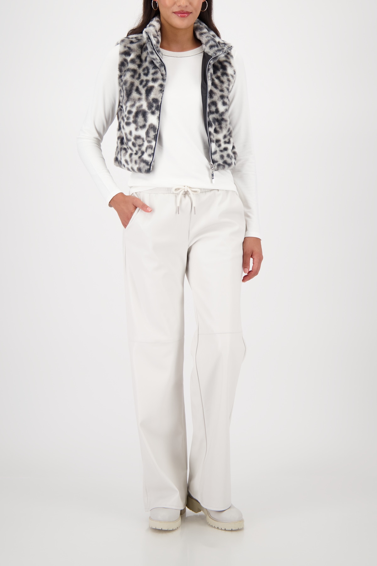 Monari Fellimitatweste »Weste fake fur Leo«