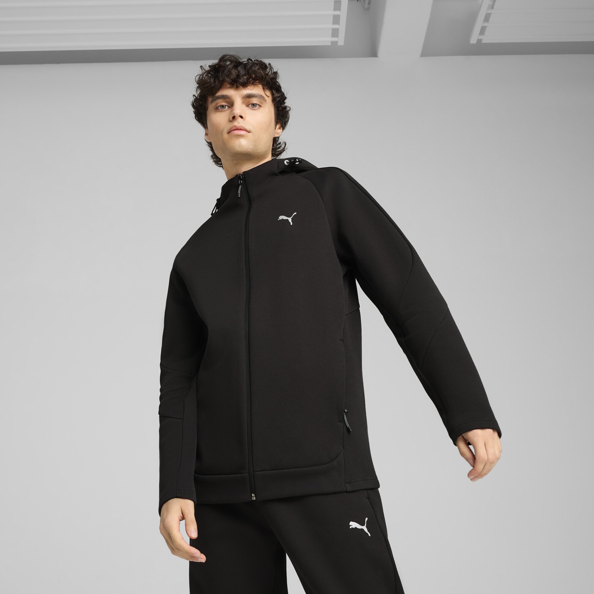 PUMA Sweatjacke »EVOSTRIPE Kapuzenjacke Herren«