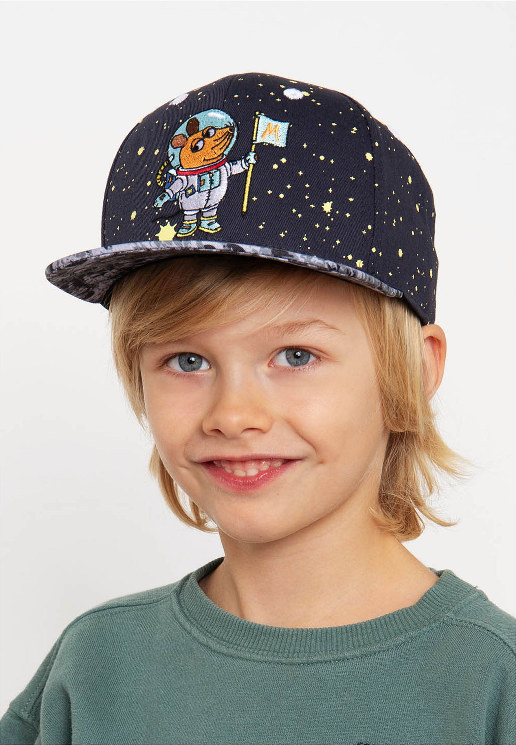 koaa Baseball Cap »Maus - Mondlandung«, mit detailreicher Stickerei