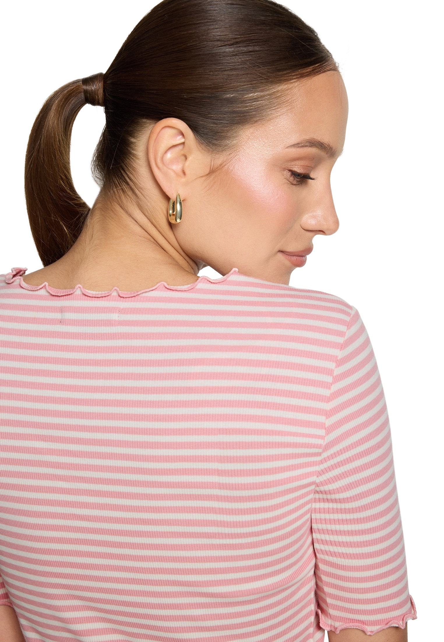 Zero Kurzarmshirt »Damen mit Raffung« 1 Raffung