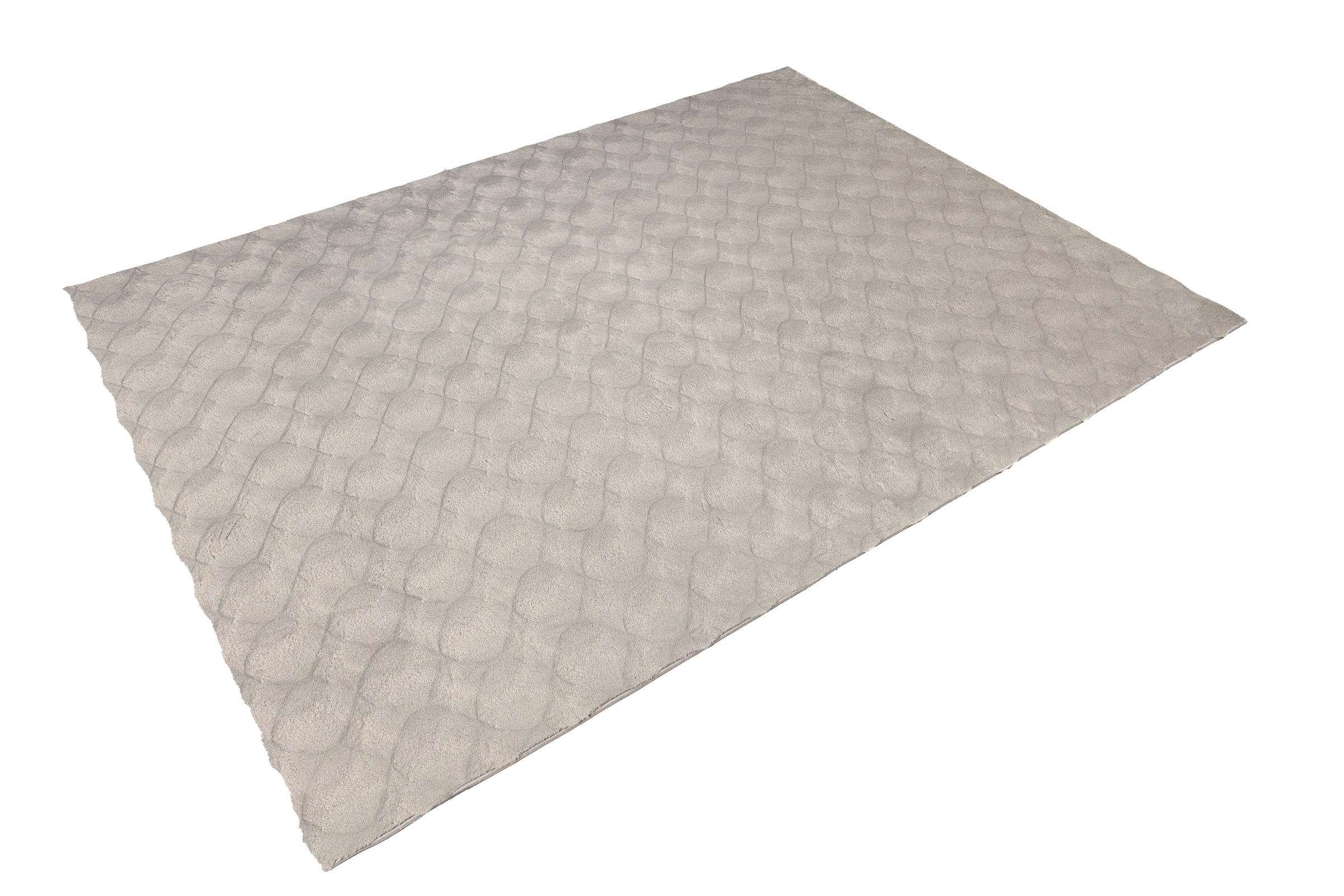 Teppich OBSESSION "Diamond Cut 800", grau, B:120cm H:30mm L:170cm, Polyester, Teppiche, Teppich, Uni Farben, Hoch-Tief Effekt, weich & kuschelig 3