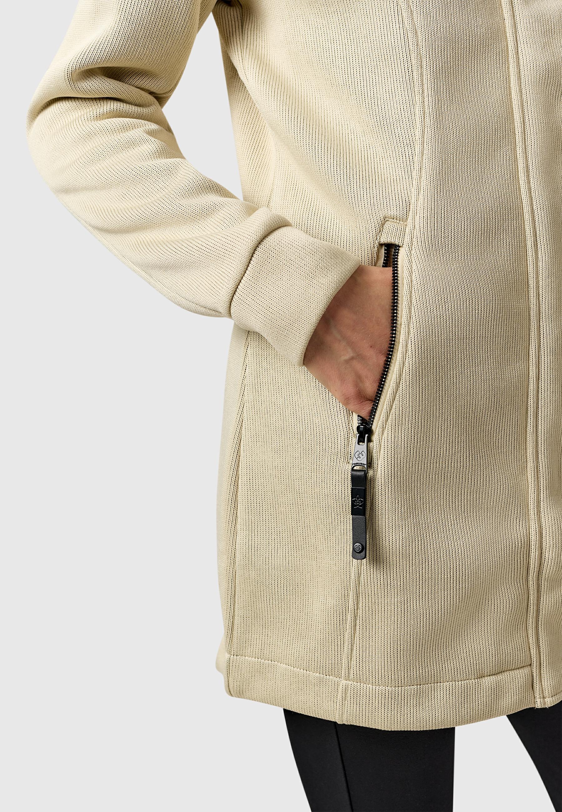 Ragwear Sweatjacke »Letrice Bonded« Elegante Zip-Jacke mit hohem Kragen in Feinstrickoptik