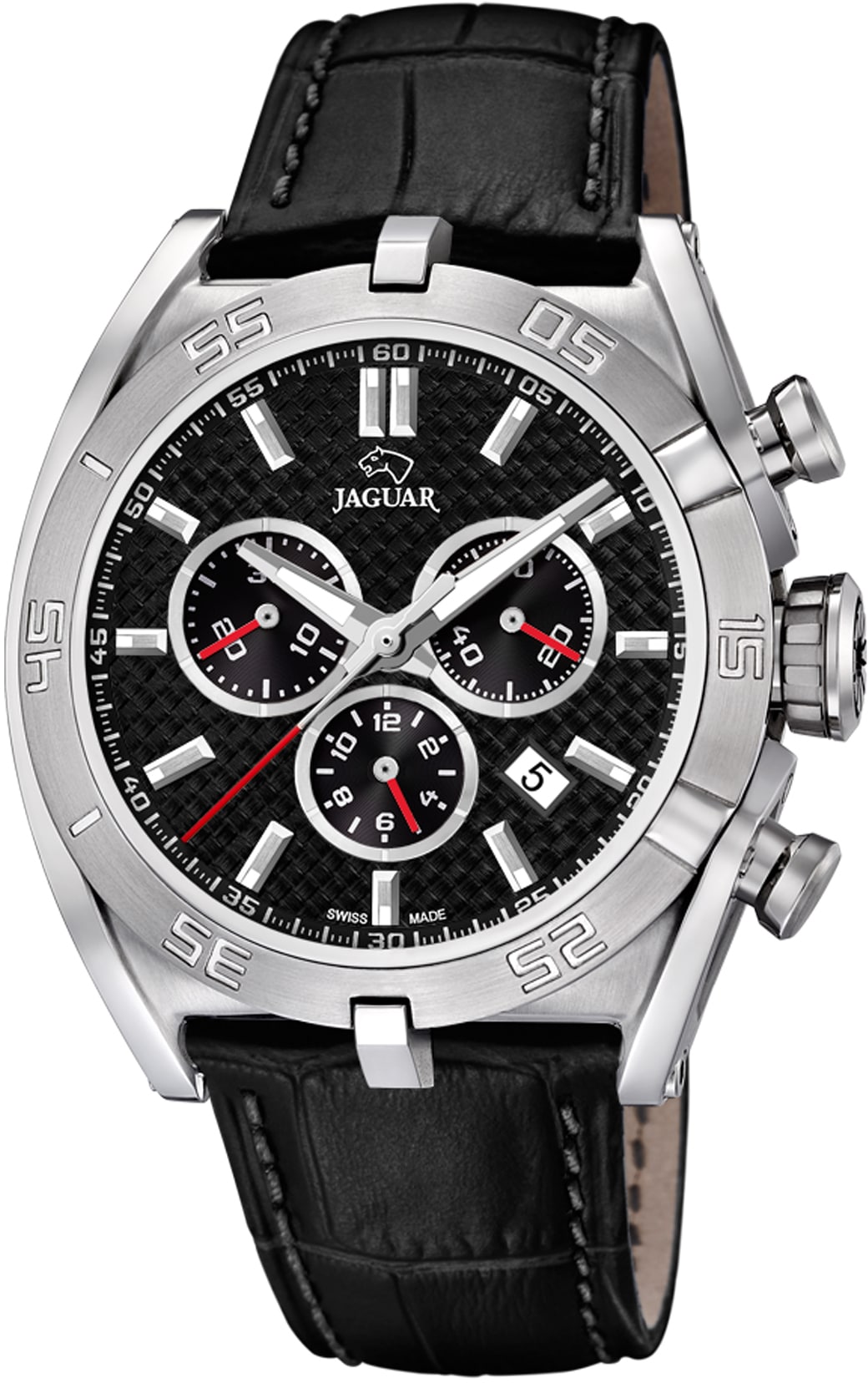 Jaguar Chronograph »Executive, J857/4«, Armbanduhr, Quarzuhr, Herrenuhr, Saphirglas, Stoppfunktion, Swiss Made