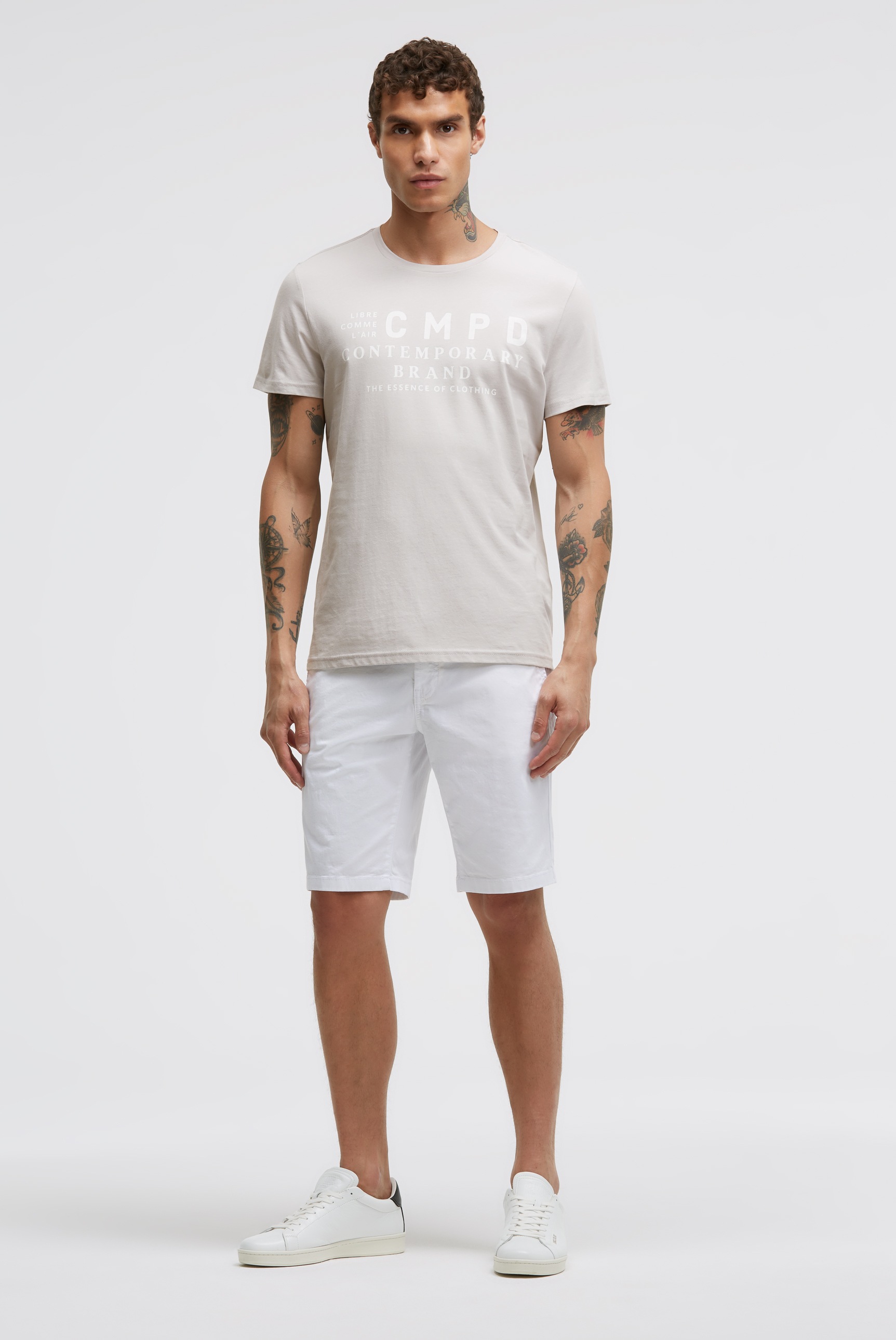 CMPD Rundhalsshirt aus Baumwolle