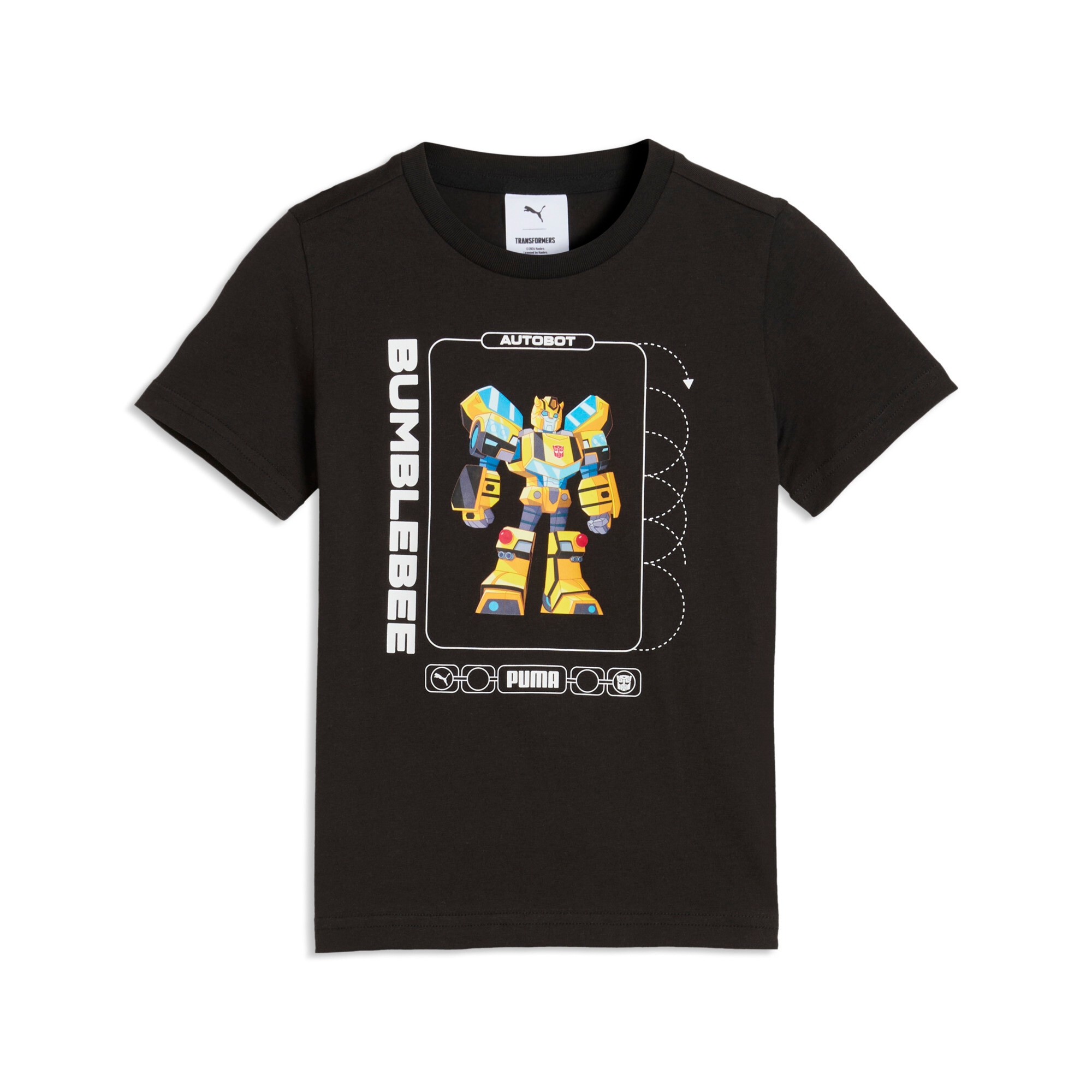 PUMA T-Shirt "X TRANSFORMERS GRAPHIC TEE" für Kinder, Regular Fit, normale Länge, Kurzarmdesign, unifarben