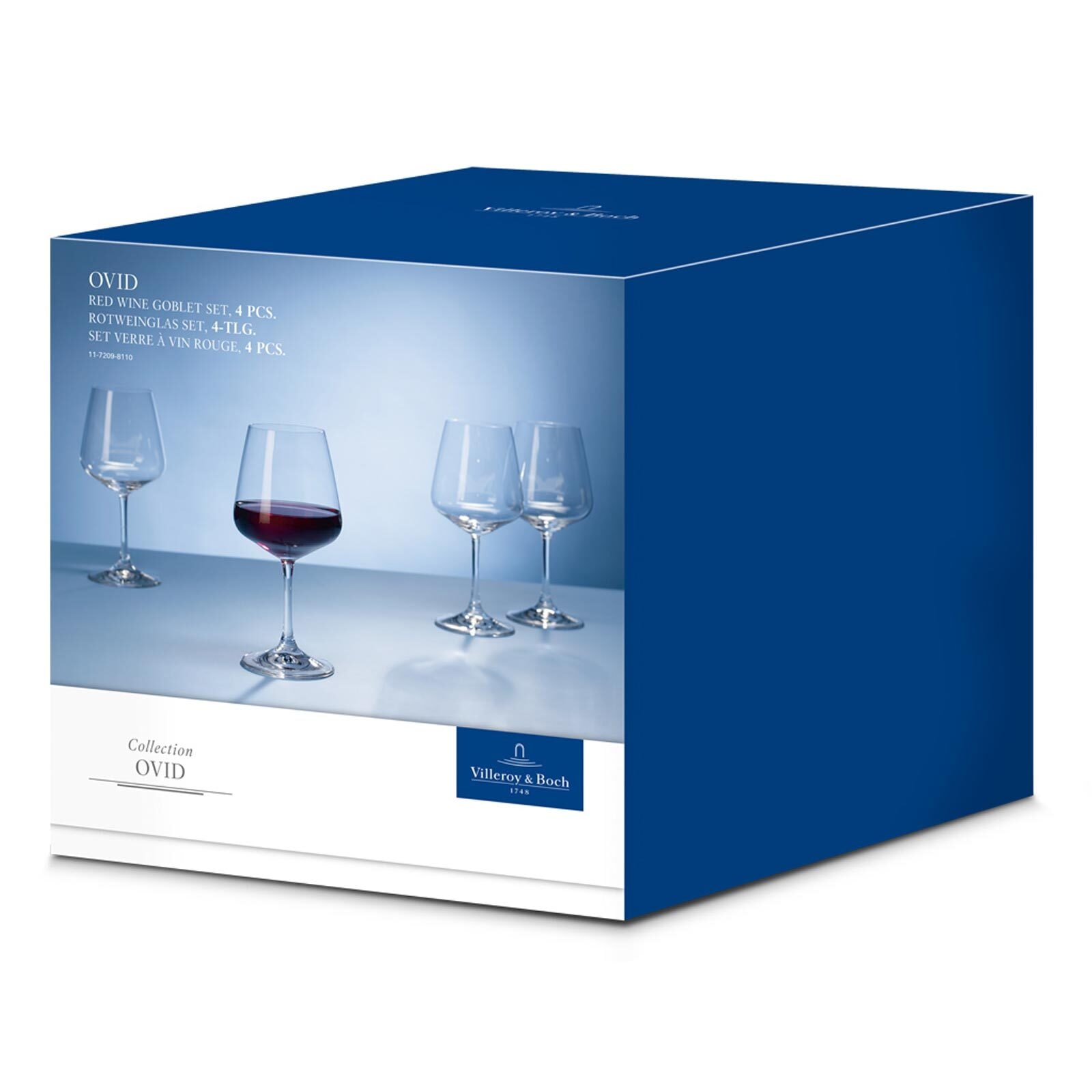Villeroy & Boch Rotweinglas »Rotweingläser Ovid 590 ml 4er Set transparent«