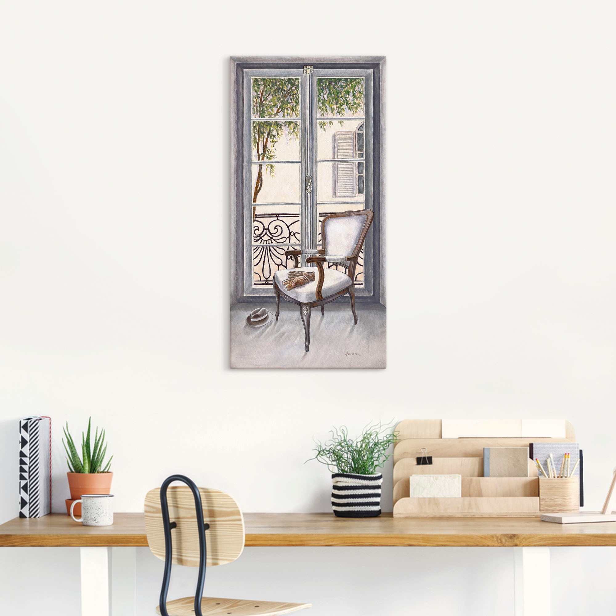 Artland Wandbild "Sessel vor einem Fenster" Innenarchitektur 1 Stk. tlg. al günstig online kaufen