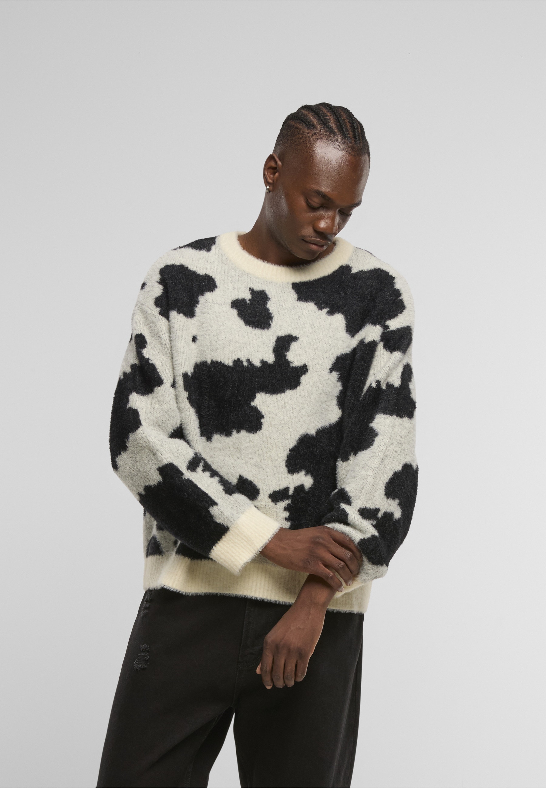 Another Cotton Lab Fleecepullover »Another Cotton Lab Another Cow Knit Sweater«, 1
