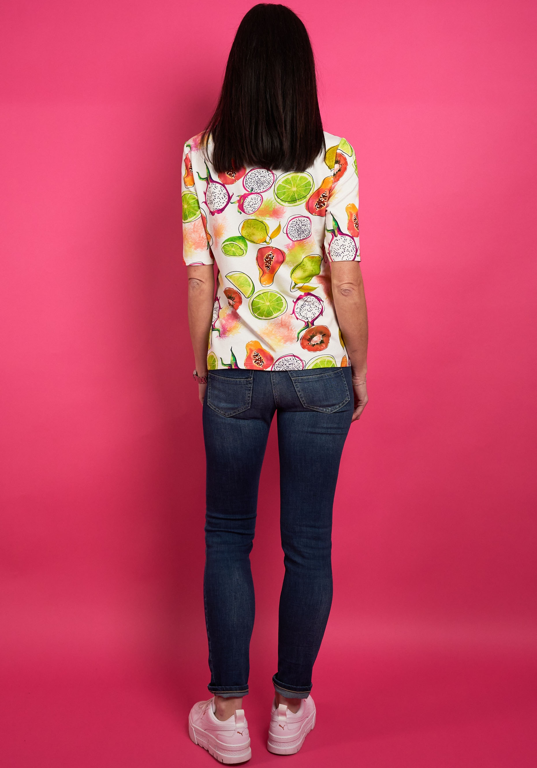 Seidel Moden T-Shirt, mit Früchteprint, MADE IN GERMANY