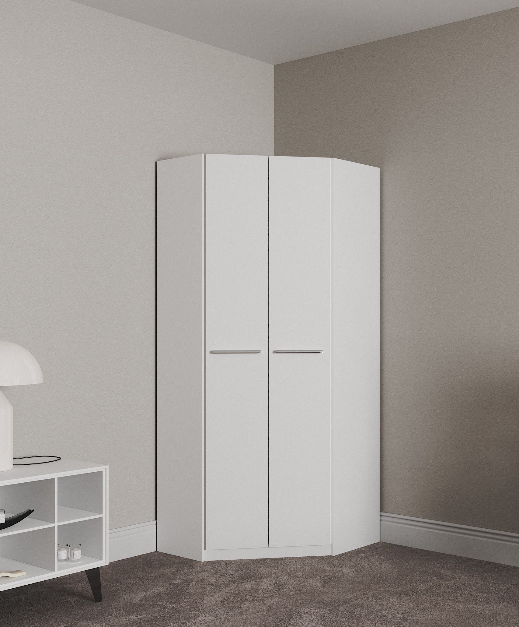 priess "Barcelona Kleiderschrank Ecklösung Raumwunder" in 2 Tiefen Schrank Eckschrank Garderobe