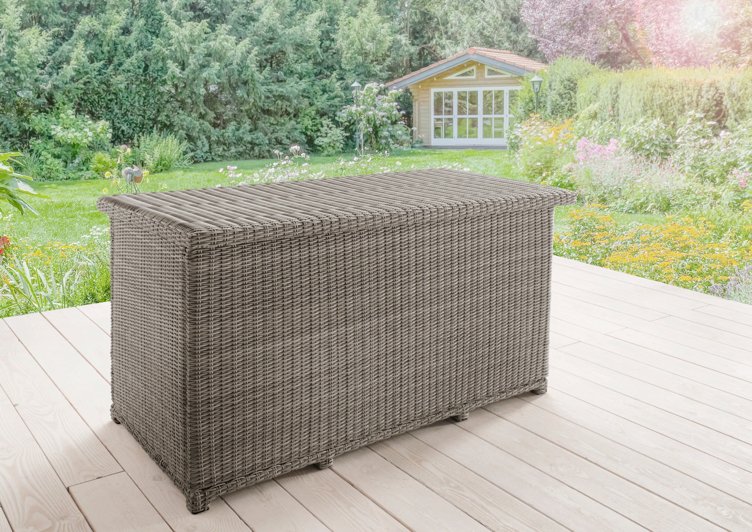 Destiny Kissenbox "CASA" Polyrattan, Deckel mit Gasdruckfeder, inkl. Inlett günstig online kaufen