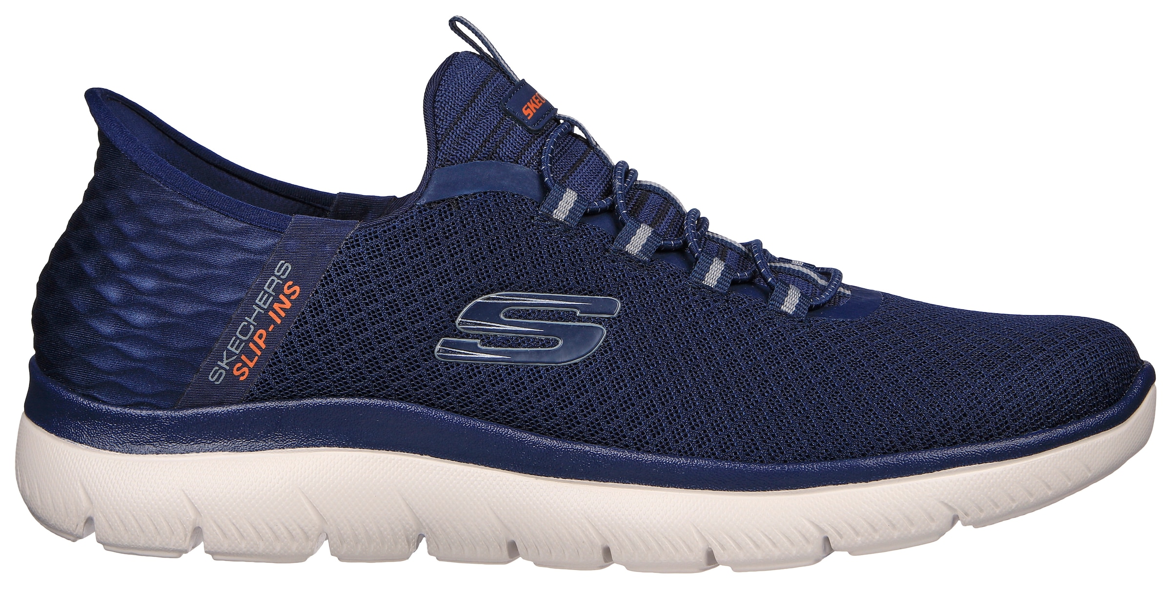 Skechers Slip-On Sneaker »SUMMITS-«, Freizeitschuh mit Slip Ins-Fersenpart für einen leichten Einstieg