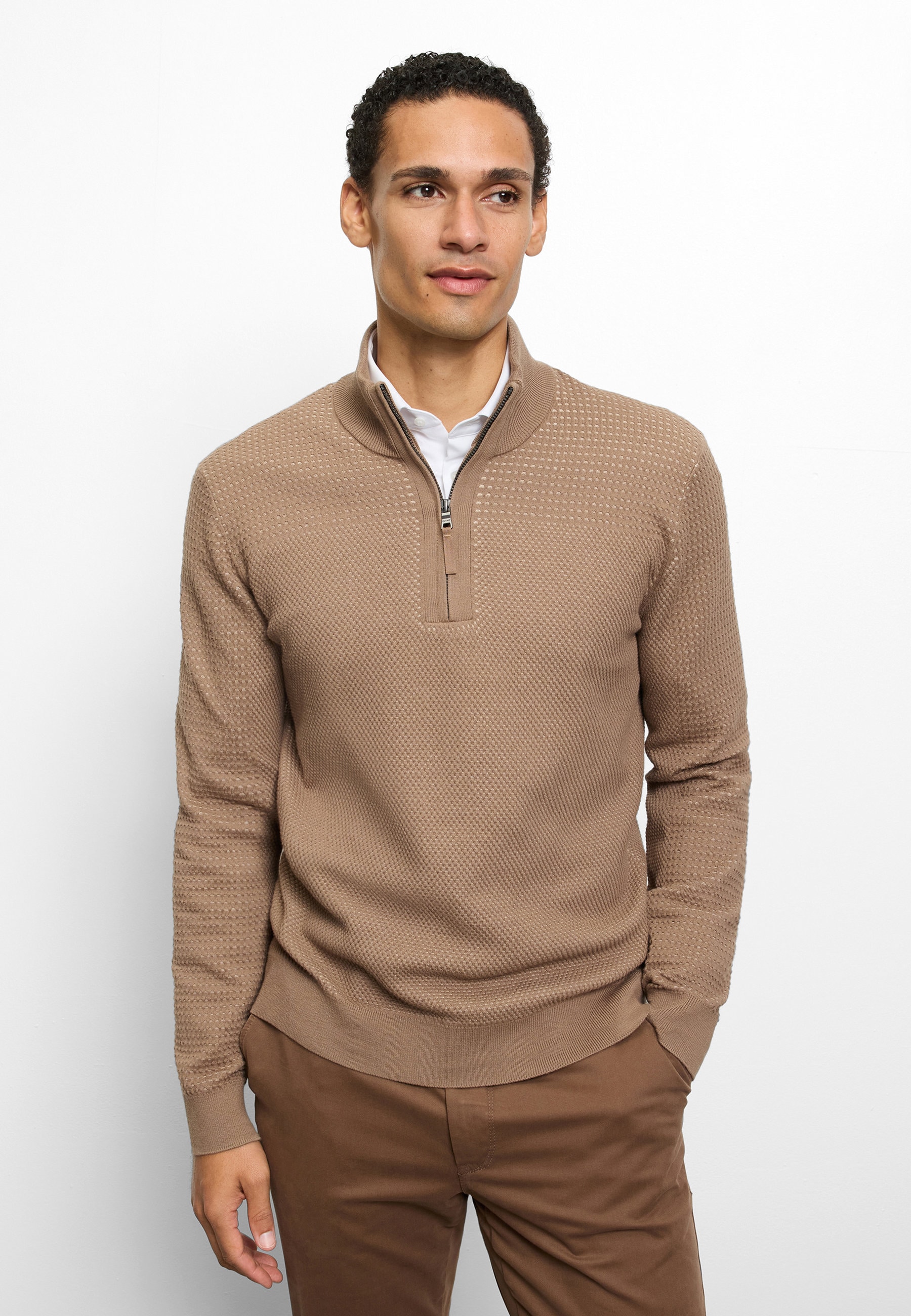 OLYMP Troyer "OLYMP Casual Strick, Troyer"