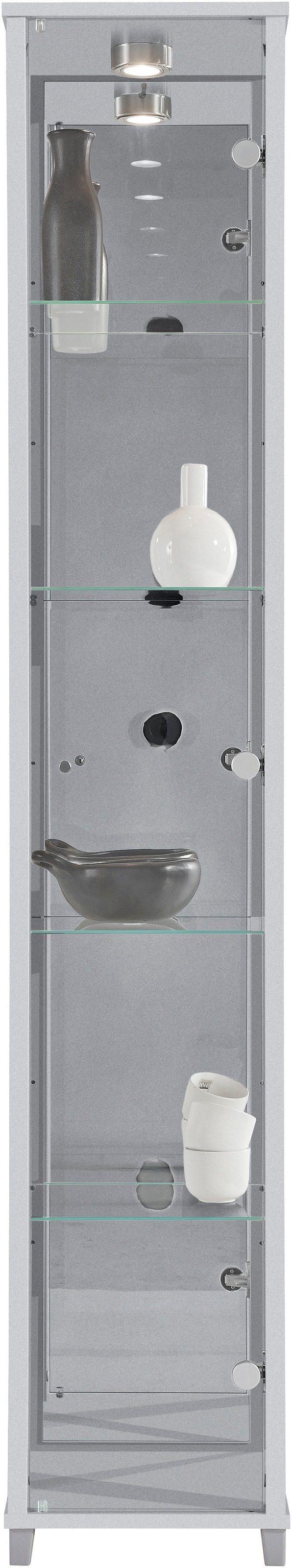 Thumbnail - fif möbel Vitrine "OPTIMA" Standvitrine/Glasvitrine 1x Glastür,perfekt für Sammler,Sammlervitrine