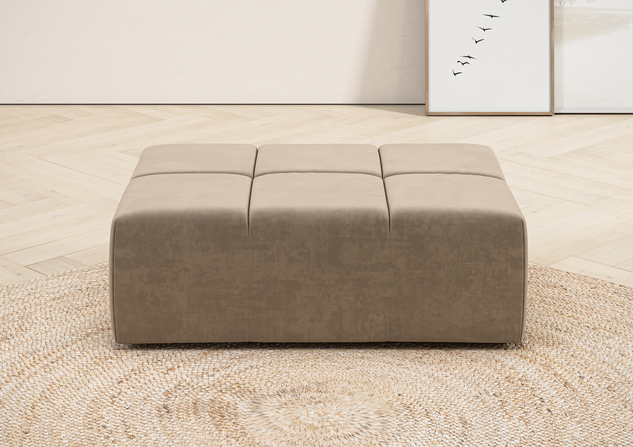 Home affaire Polsterhocker "Ancona" passend zur "Ancona"-Polsterserie, auch günstig online kaufen