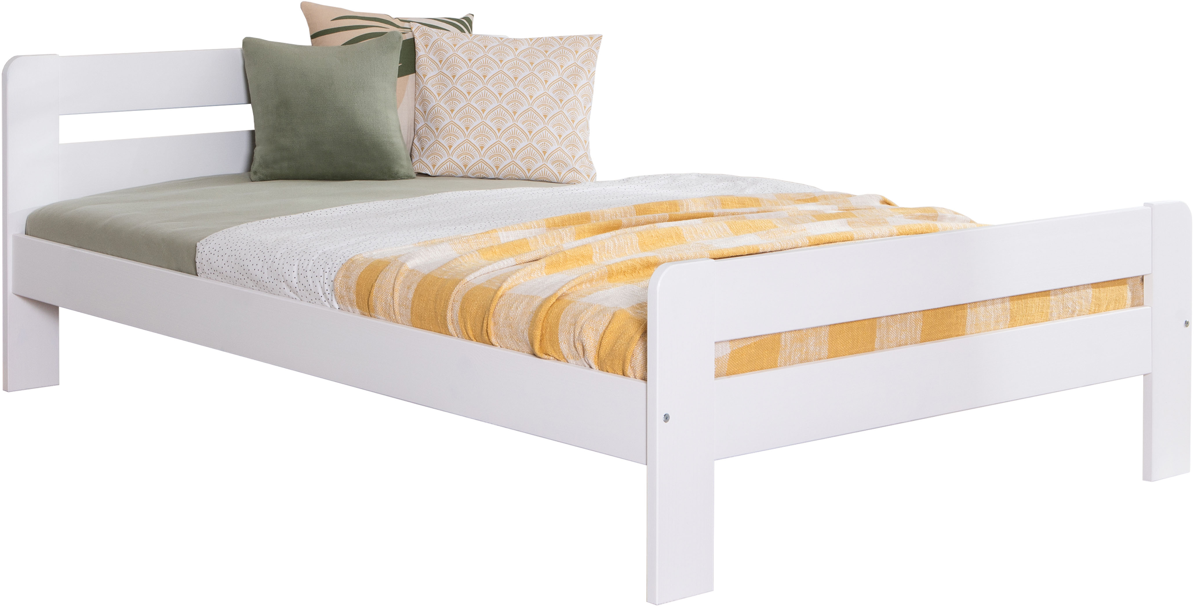 Ticaa ""Bert", FSC-zertifiziert (Kiefer), Jugendbett, mit Lattenrost" 90x200cm, 100x200cm, 140x200cm, ideal für das Kinder- und Jugendzimmer, Massivholz