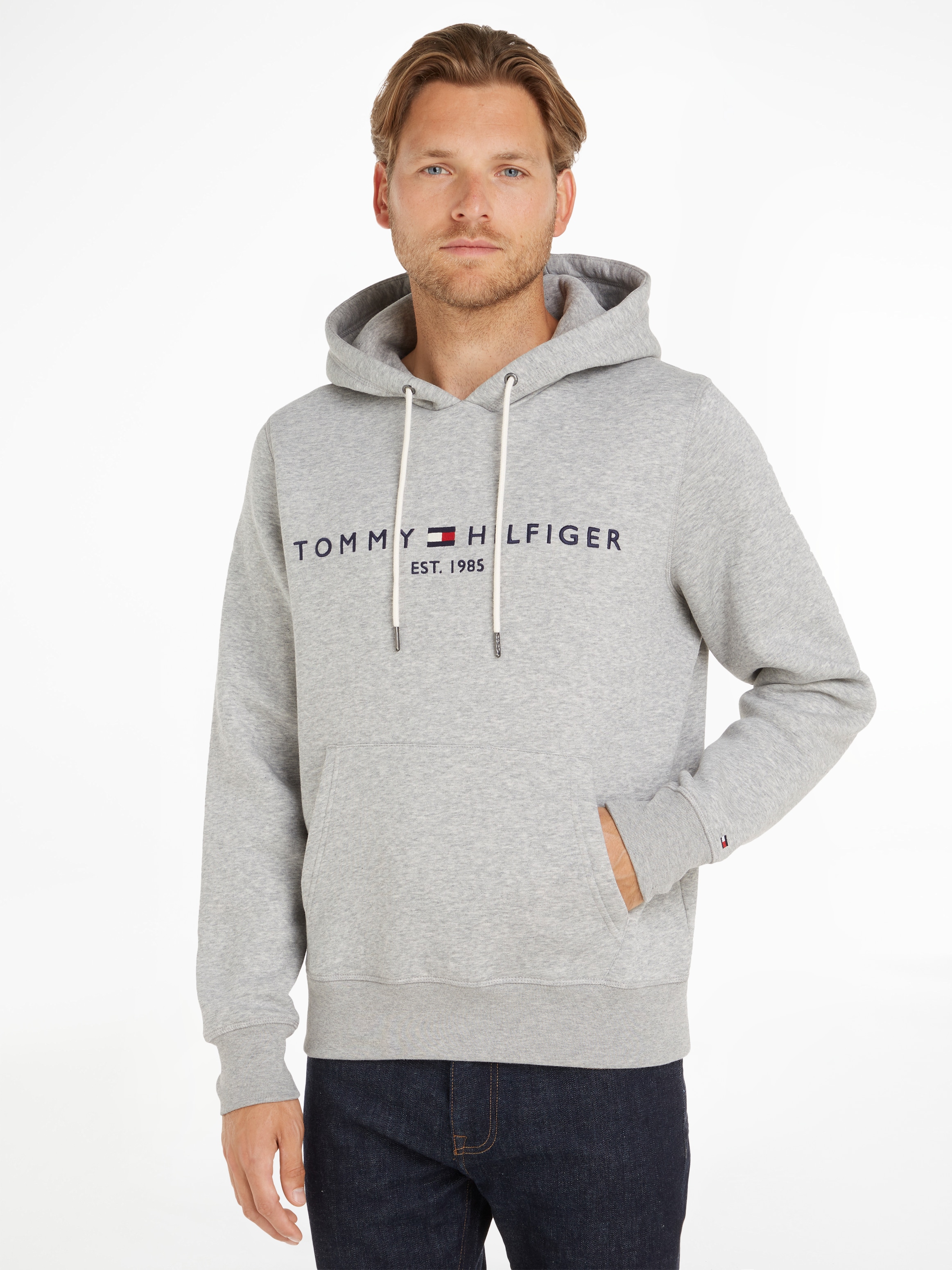 Tommy Hilfiger Kapuzensweatshirt "TOMMY LOGO HOODY", Baumwoll-Mix günstig online kaufen