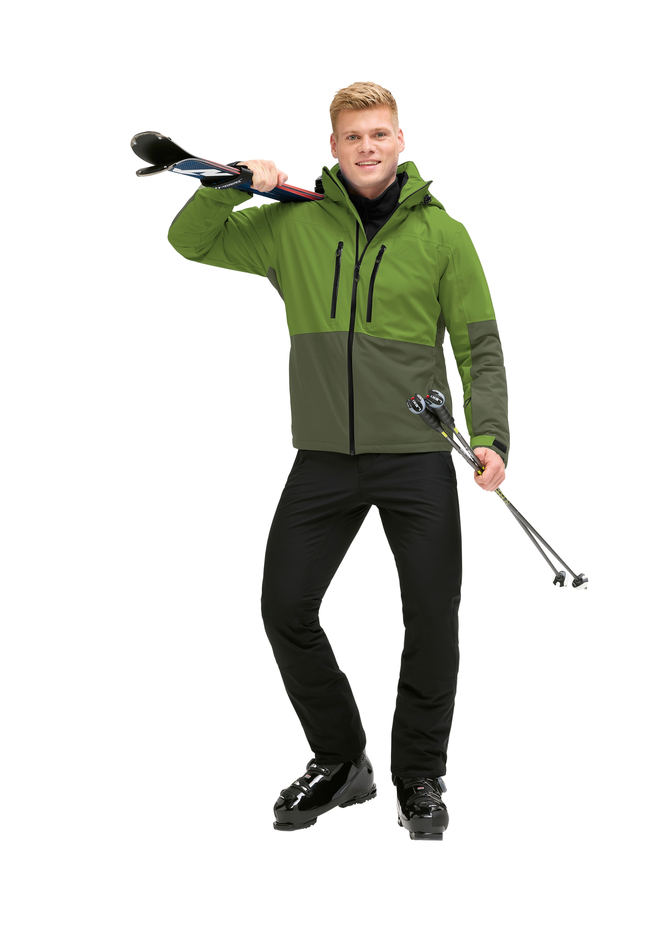 Maier Sports Skijacke »Golte« Herren Winterjacke wasserdicht, mit RV-Taschen und Kapuze