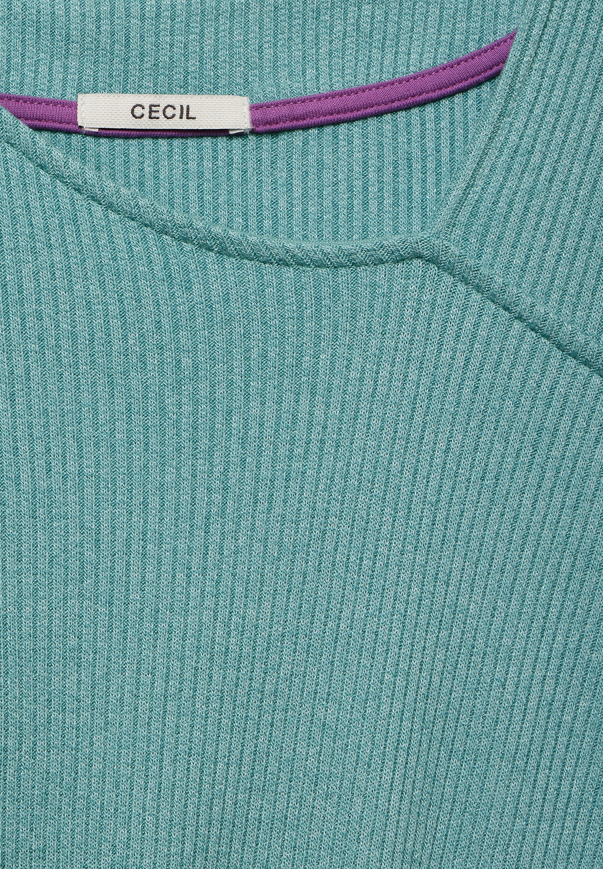 Cecil 3/4-Arm-Shirt, aus softem Materialmix
