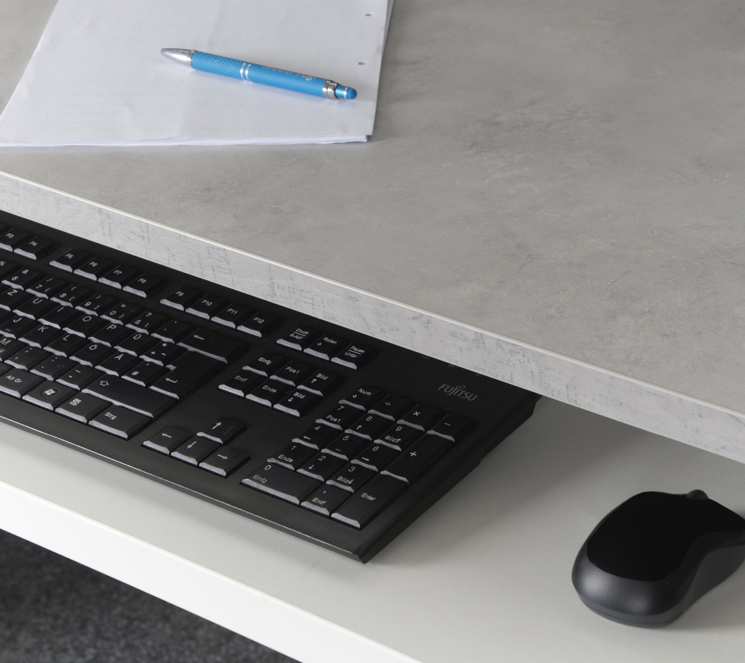Vogl Möbelfabrik Barrie Desk Concrete Grey 160x80cm 3