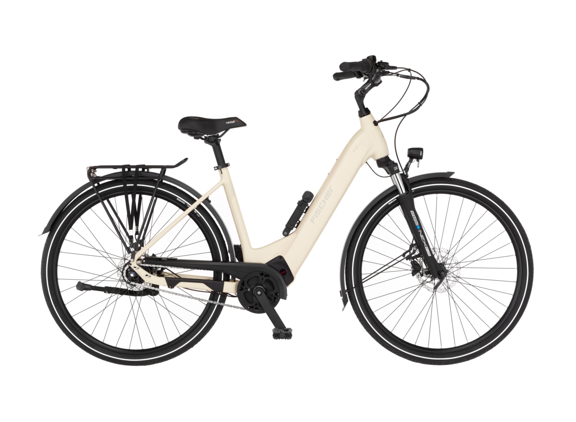 FISCHER FAHRRAD E-Bike "CITA 6.8I 711", 43cm, 28 Zoll (71,12cm)creme, Elektrofahrräder