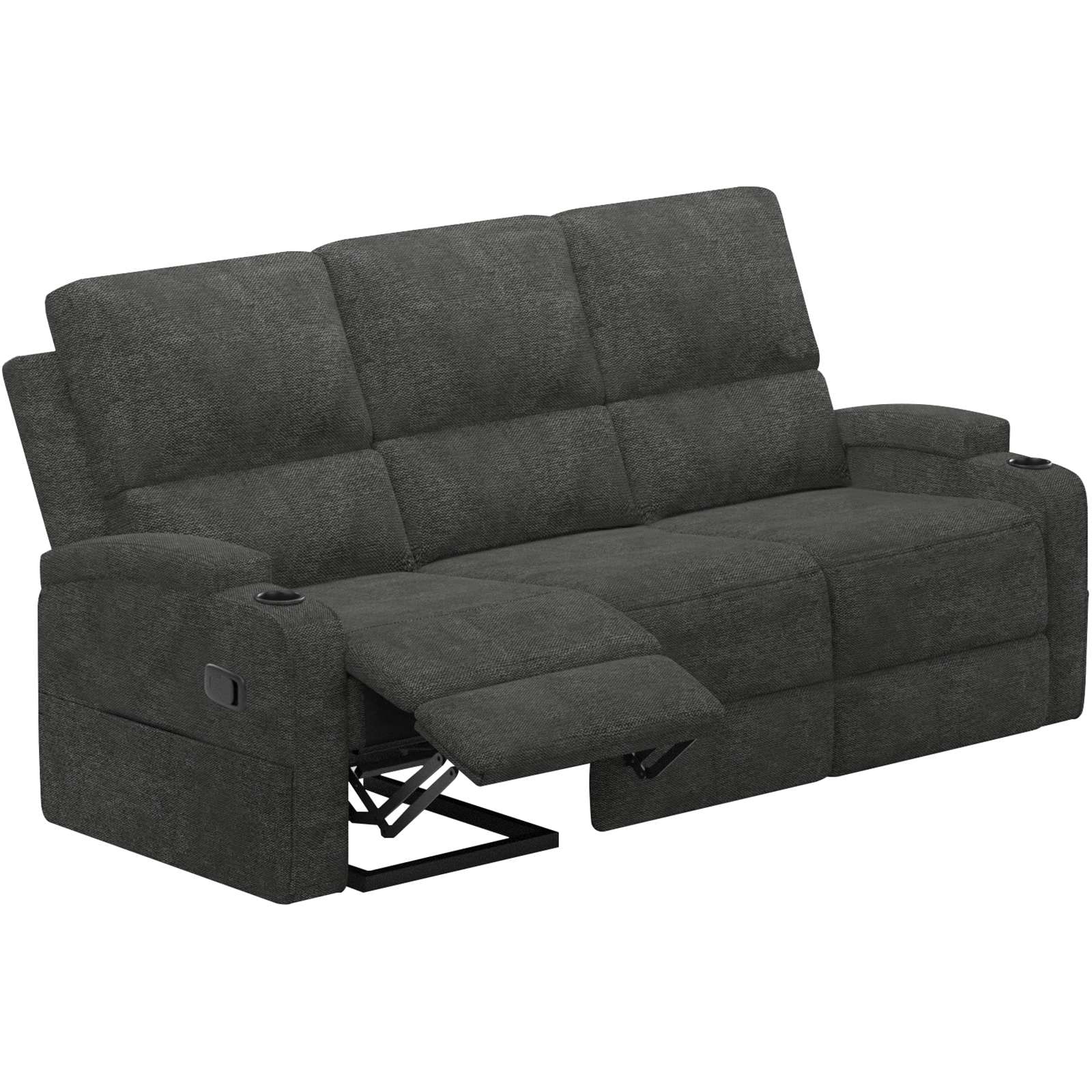 Home affaire 3-Sitzer »Napori«, Kinosofa mit 2 x Relaxfunktion und Getränkehalter