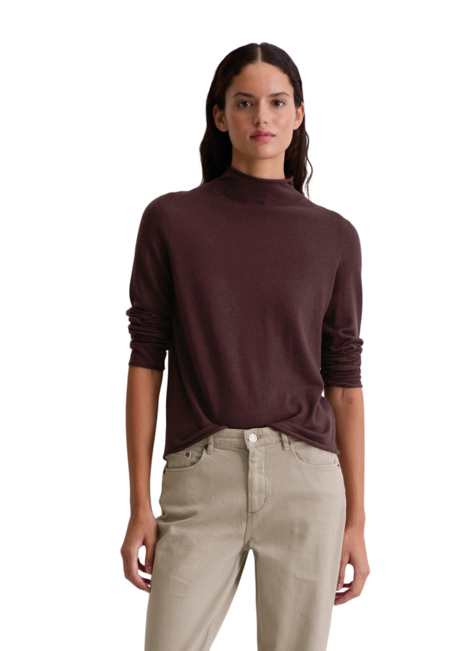 Marc OPolo Strickpullover "aus edlem Schurwolle-Viskose-Mix" günstig online kaufen