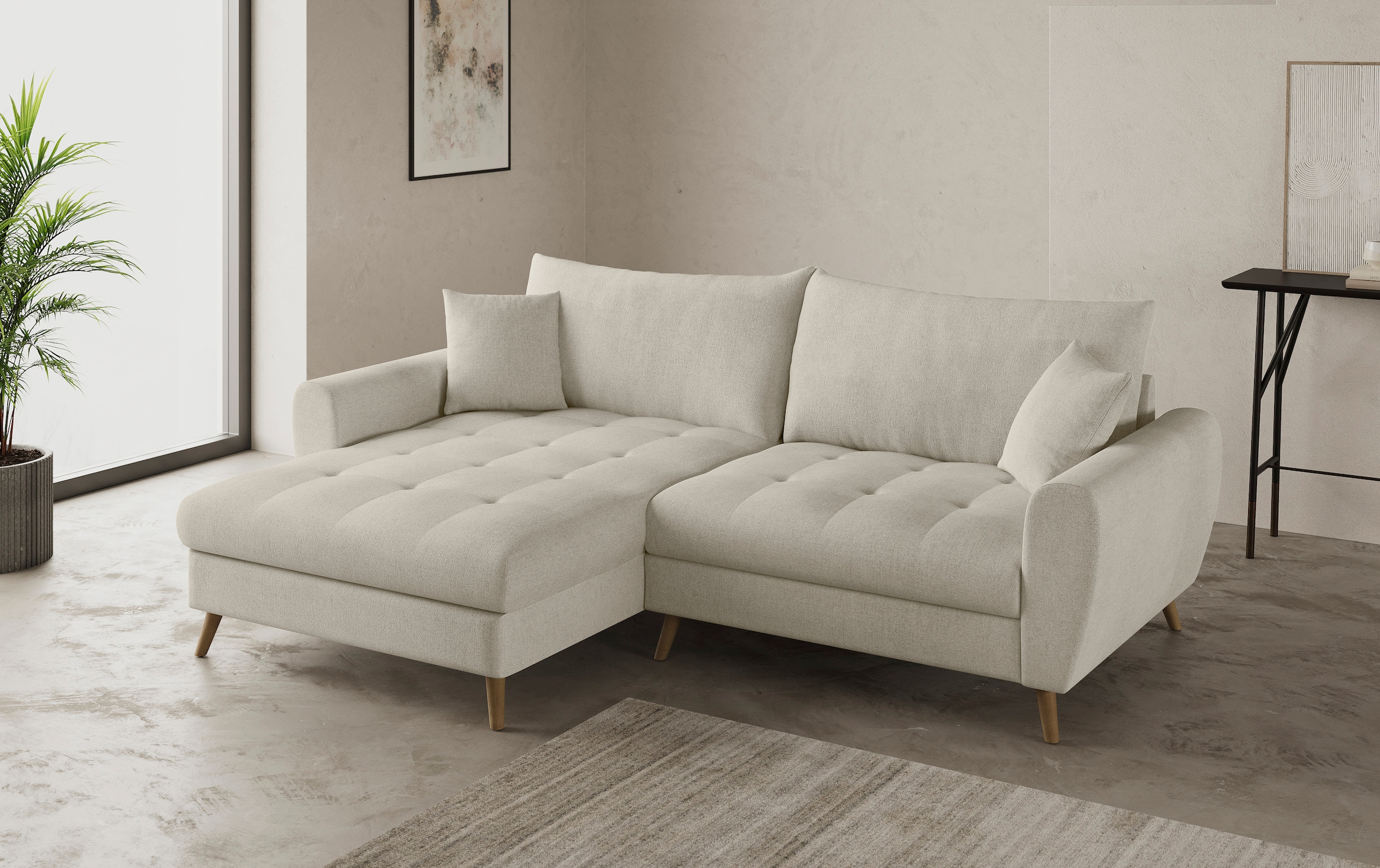 Mr. Couch Ecksofa »Blackburn II, L-Form«, Mit Kaltschaumpolsterung bis 140 kg belastbar