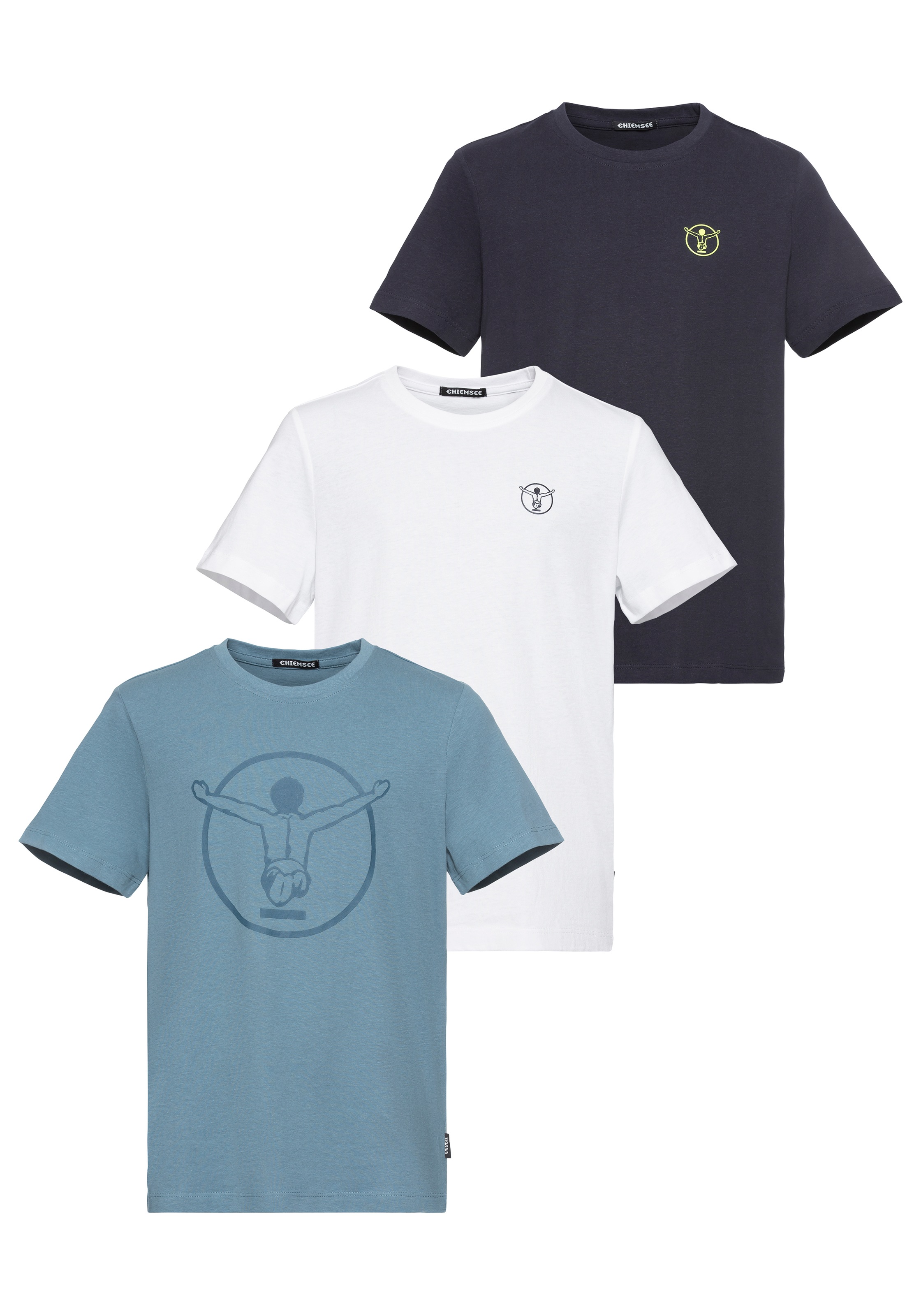 Chiemsee T-Shirt "für Kinder im 3er Pack" Packung, 3 Stk.